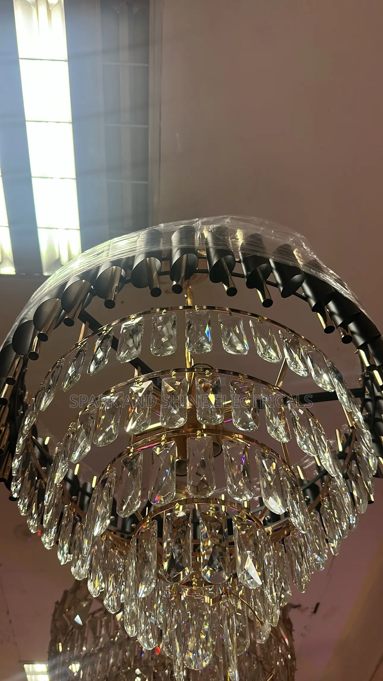 Crystal Chandelier Hanging Lights Size 500 (Medium )