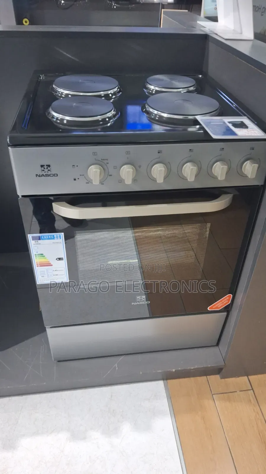 Nasco 4 Burner Electric Hob With Oven Nas-Dm4h109