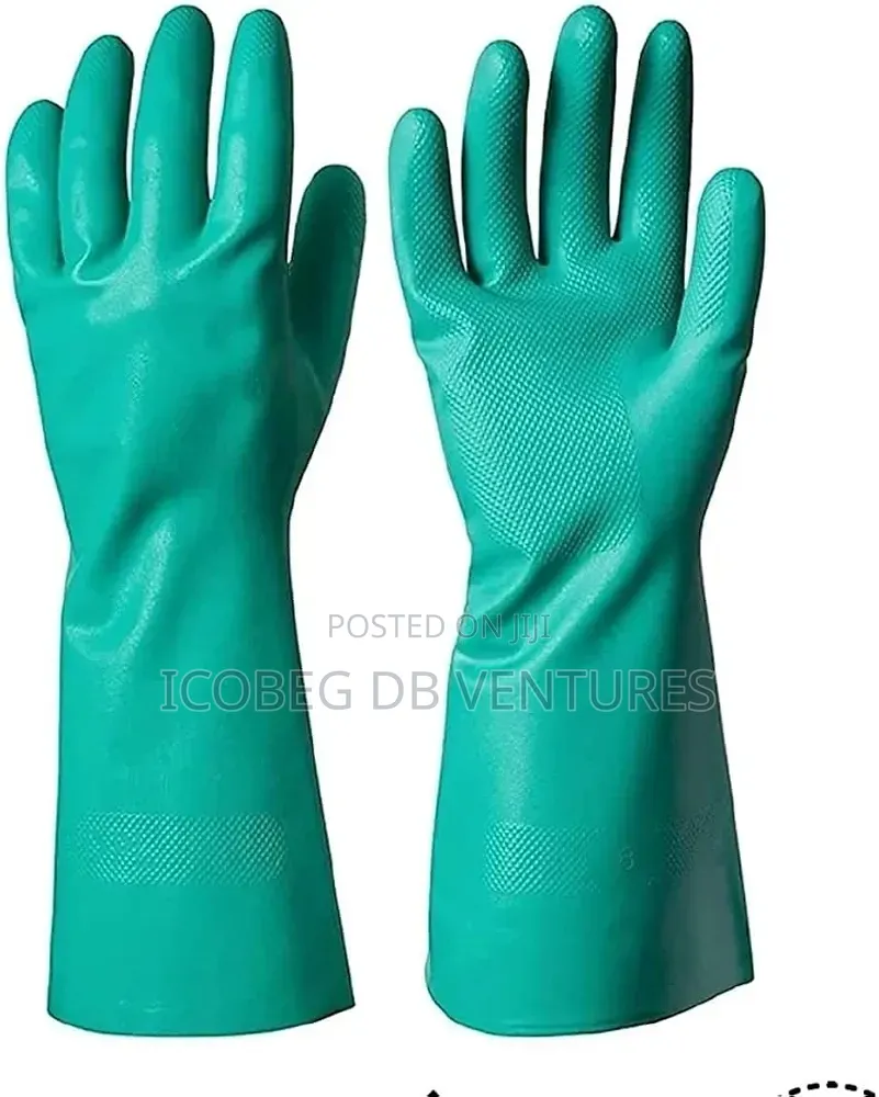 Chemical Resistant Gloves, Reusable Heavy Duty, Resist Acid, Solvent