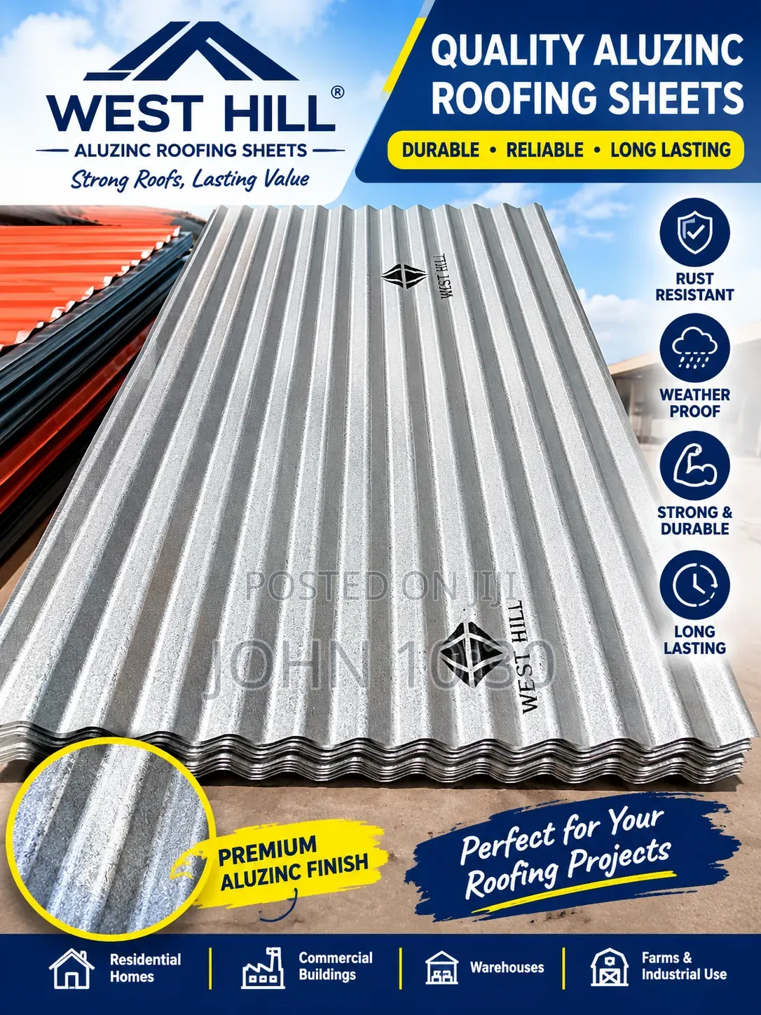 Quality Westhill Aluzinc Roofing Sheet