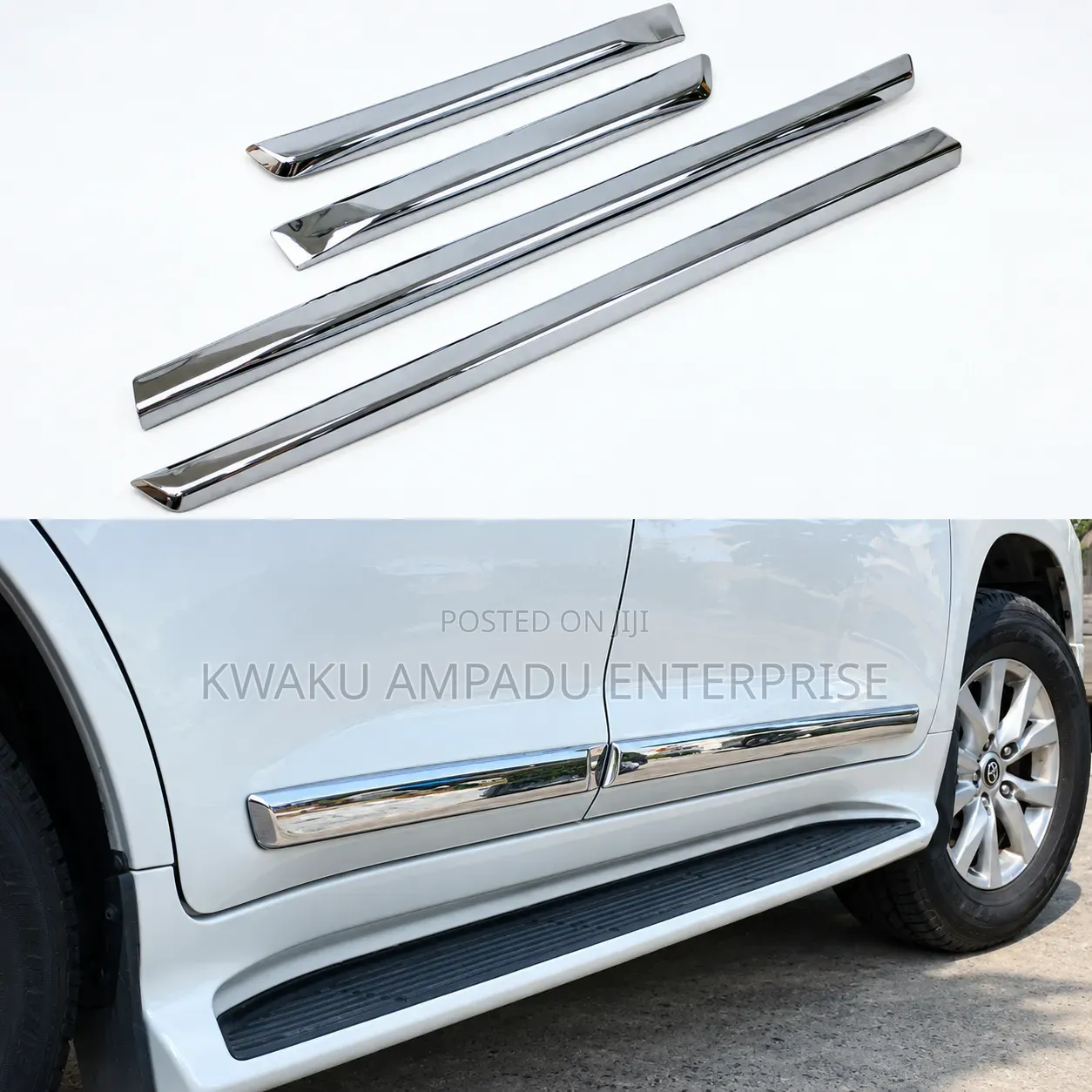 Toyota Land Cruiser LC200 2016–2020 Door Side Moulding – Chrome