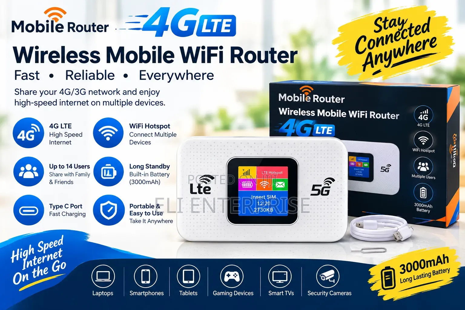 Universal Wireless Mobile WiFi Pro 5G
