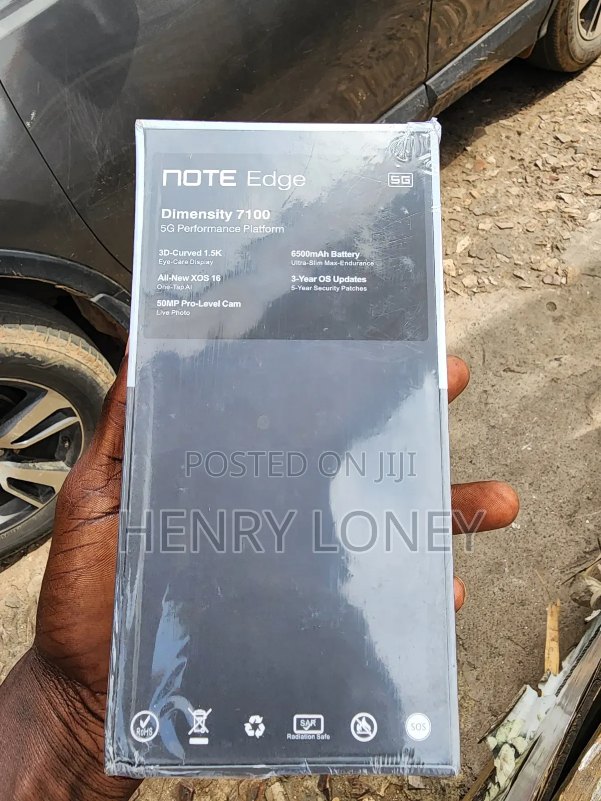 New Infinix Note Edge 256 GB Black