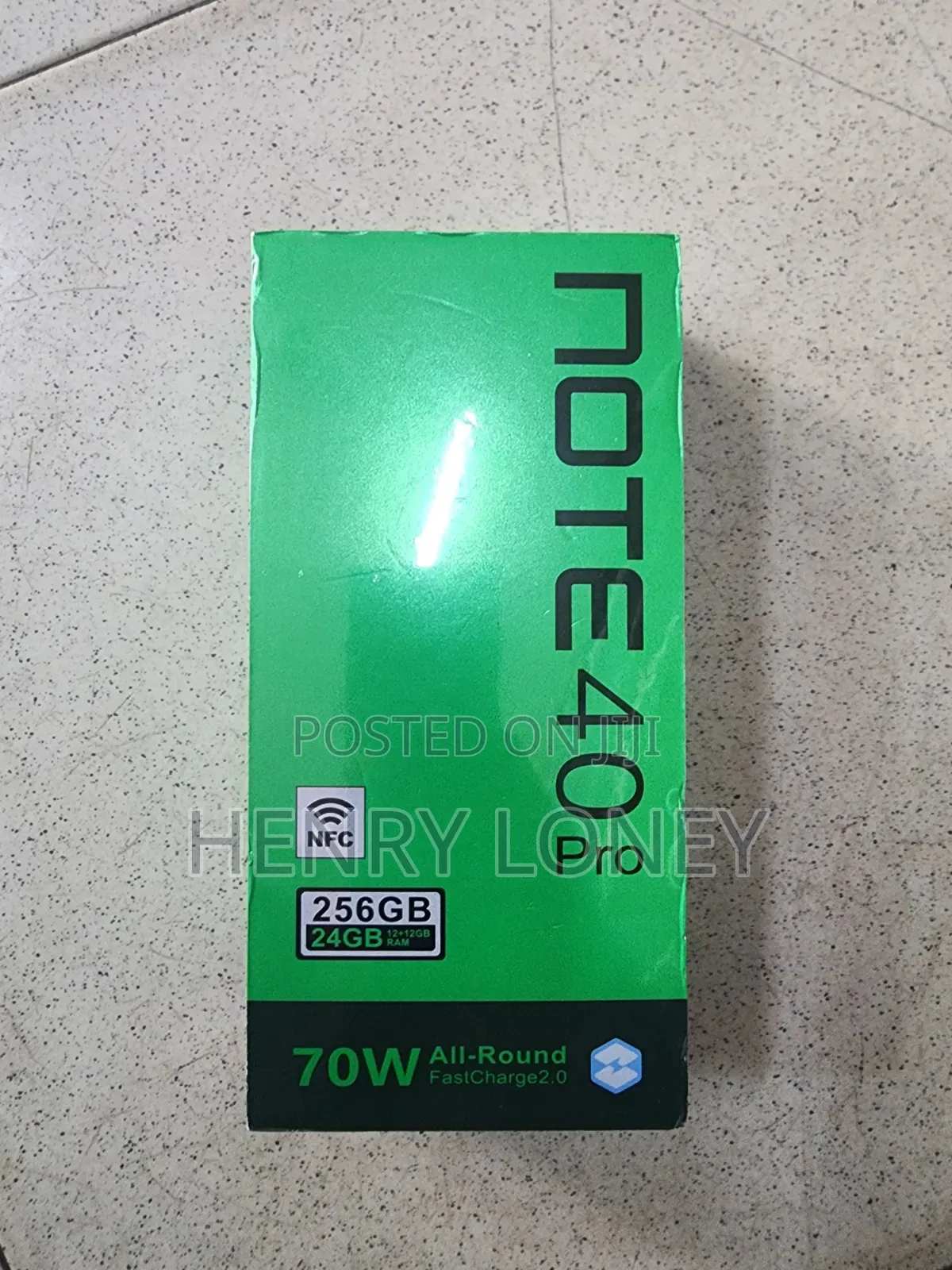 New Infinix Note 40 Pro 5G 256 GB Black