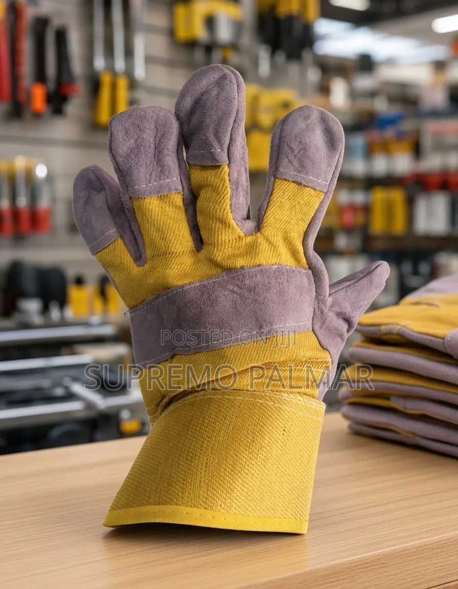 Cowhide Welding Gloves – Split Leather Palm With Safety Cuff