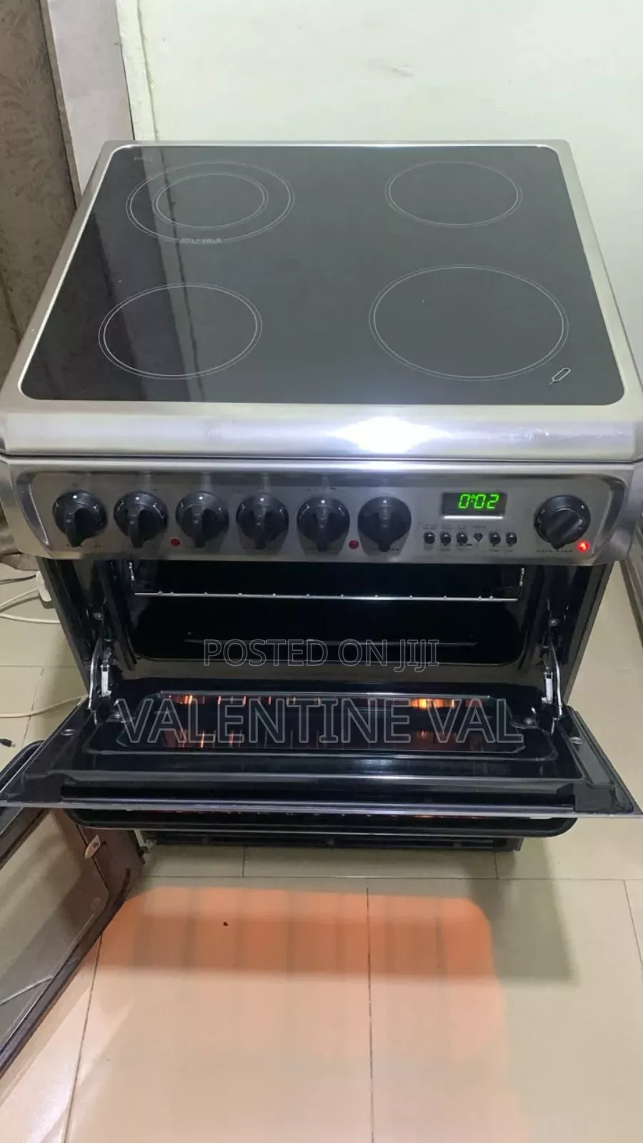 Full Electric Cooking Stove With Oven and Grill Working Perfectly