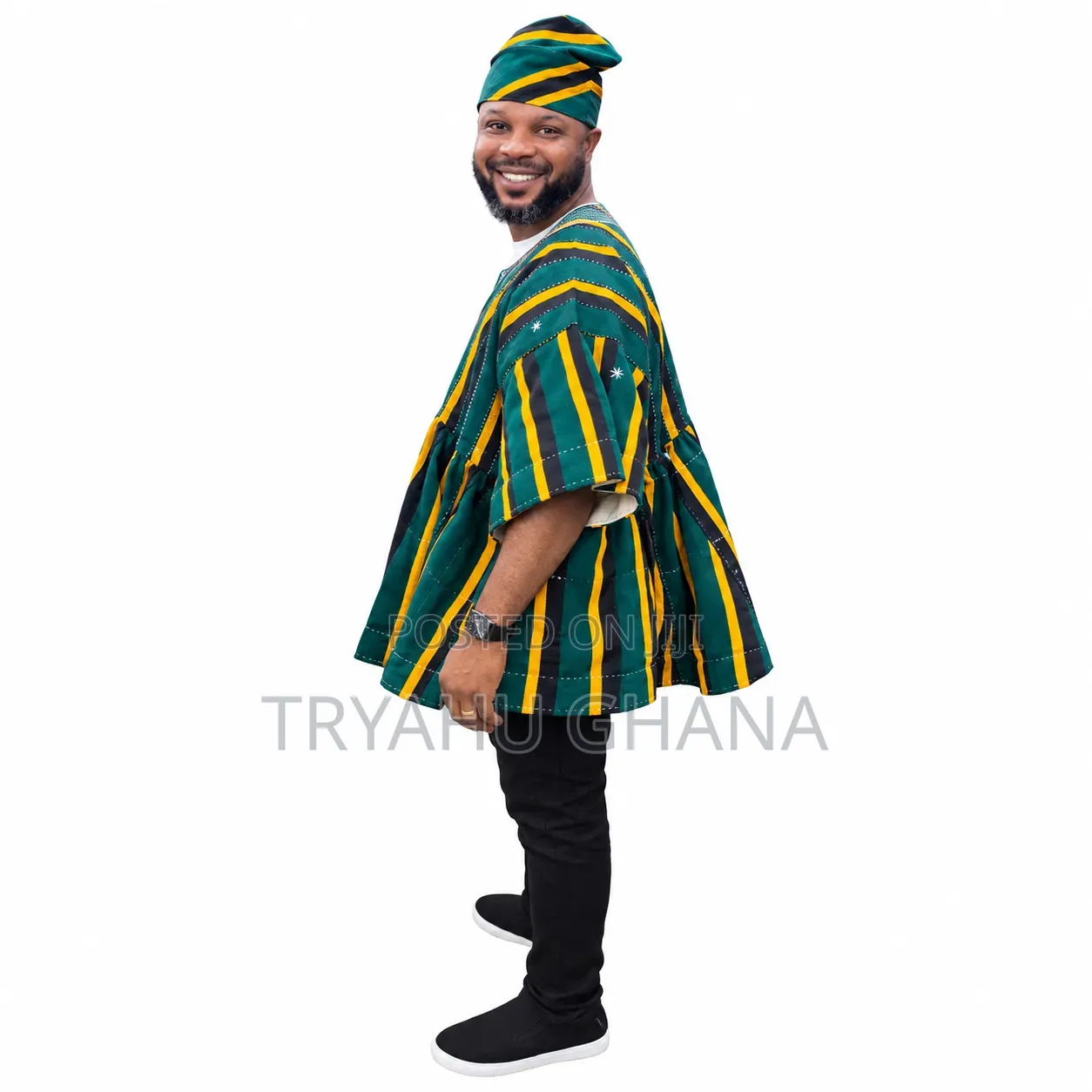 Buy Authentic Northern Ghana Smocks for Men Online | Tryahu Smock Hub