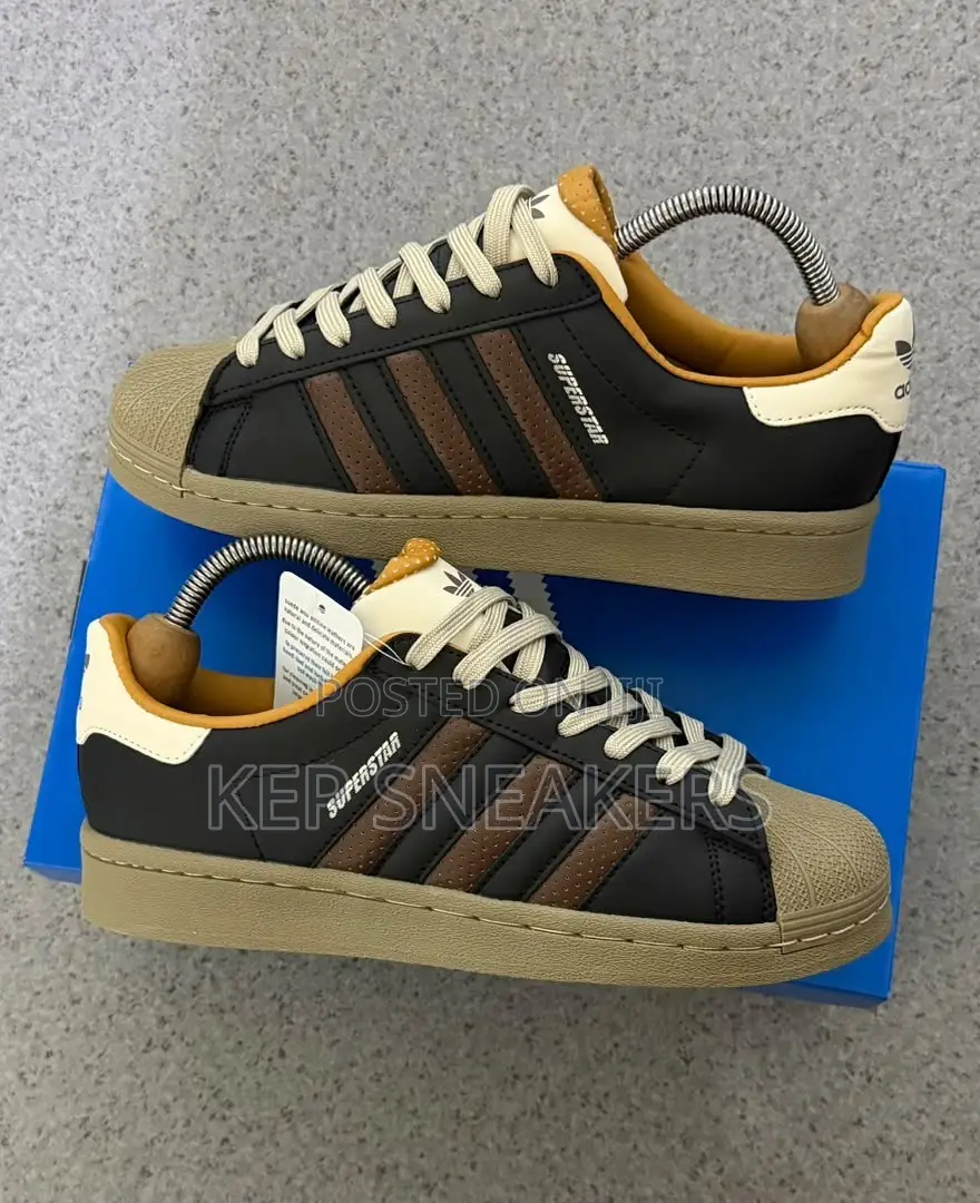 Adidas Superstar II "Core Black / Brown / Wonder White"
