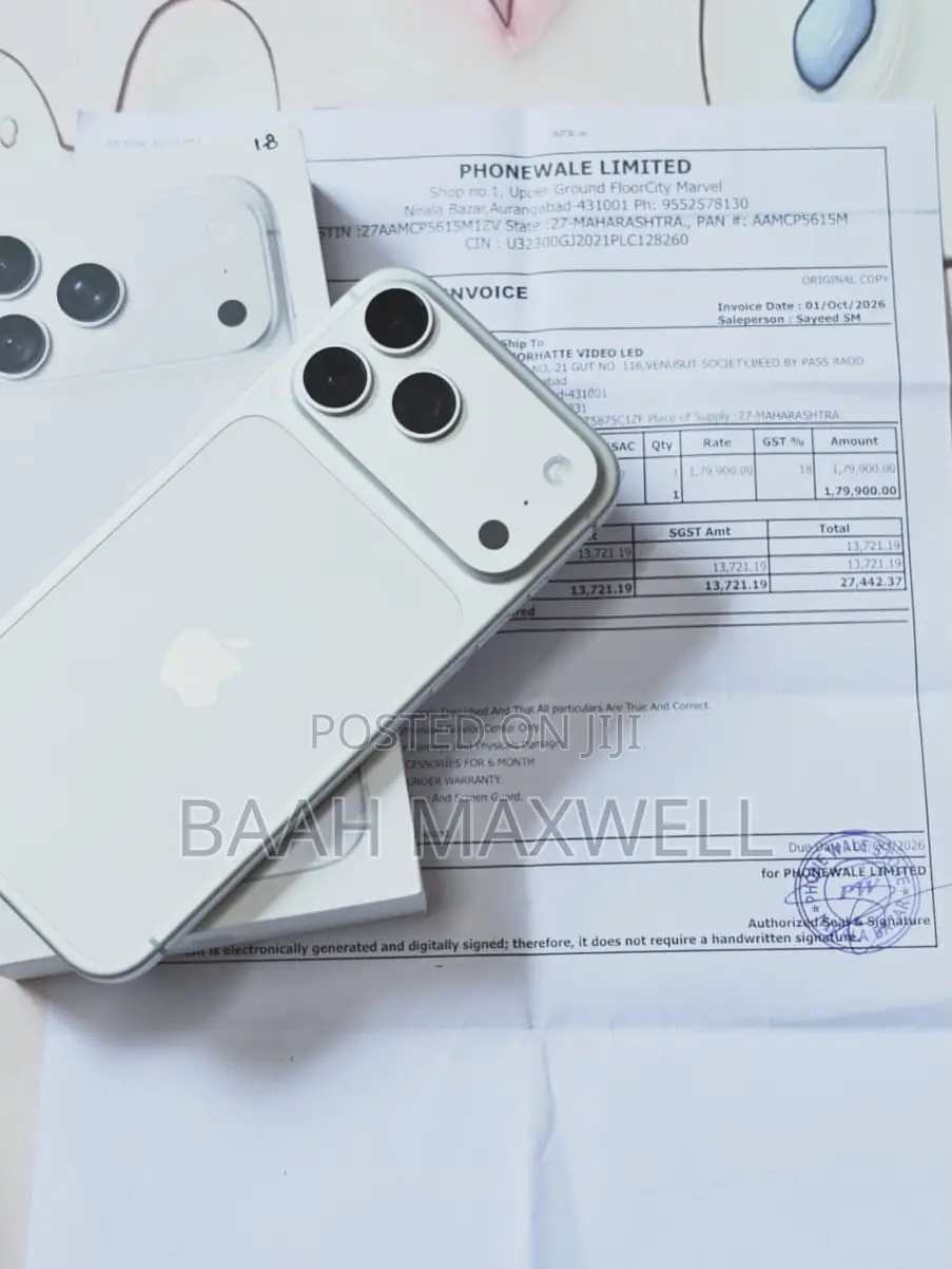New Apple iPhone 17 Pro Max 256 GB White