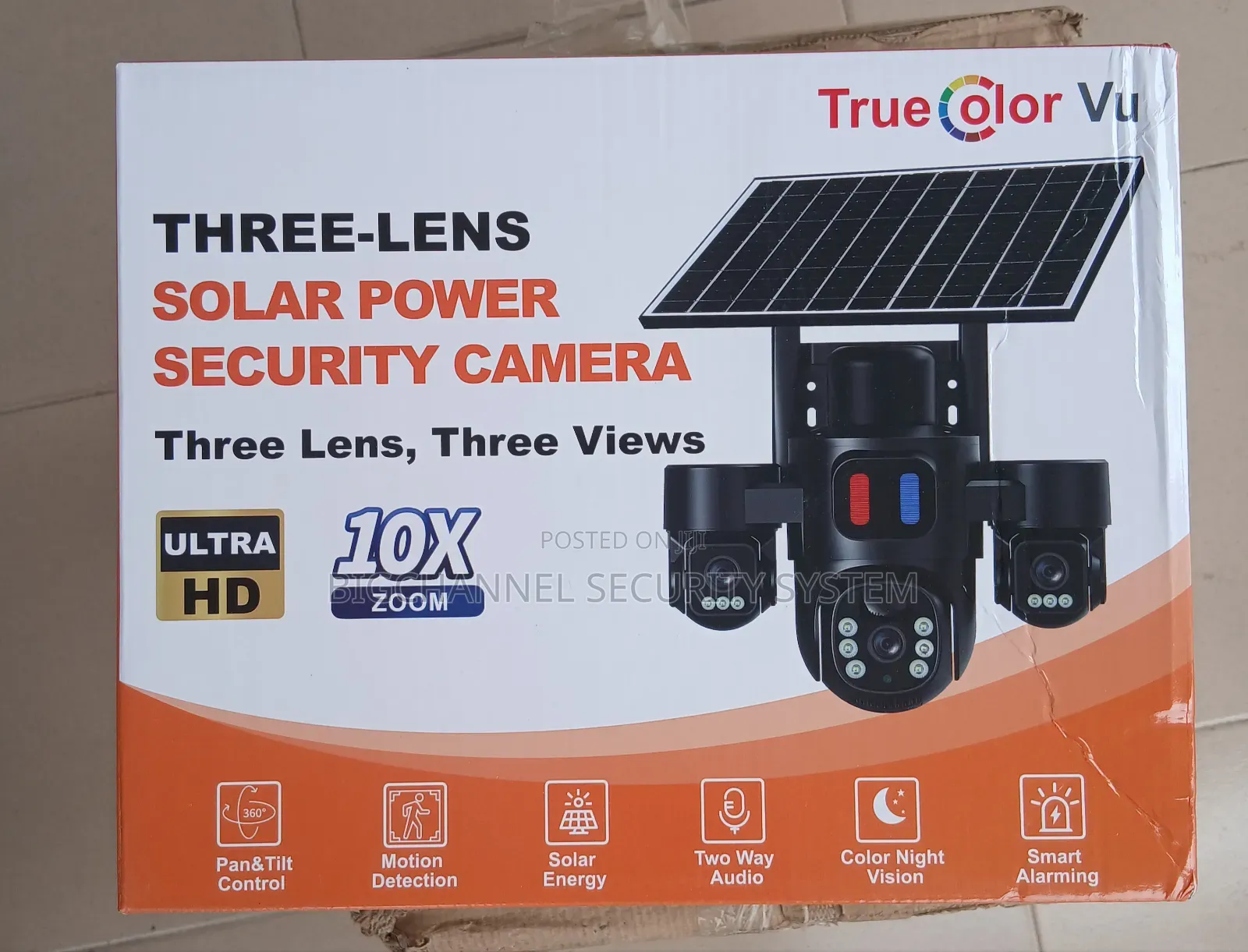 True Color Vu Three Lens Solar 4g PTZ Camera