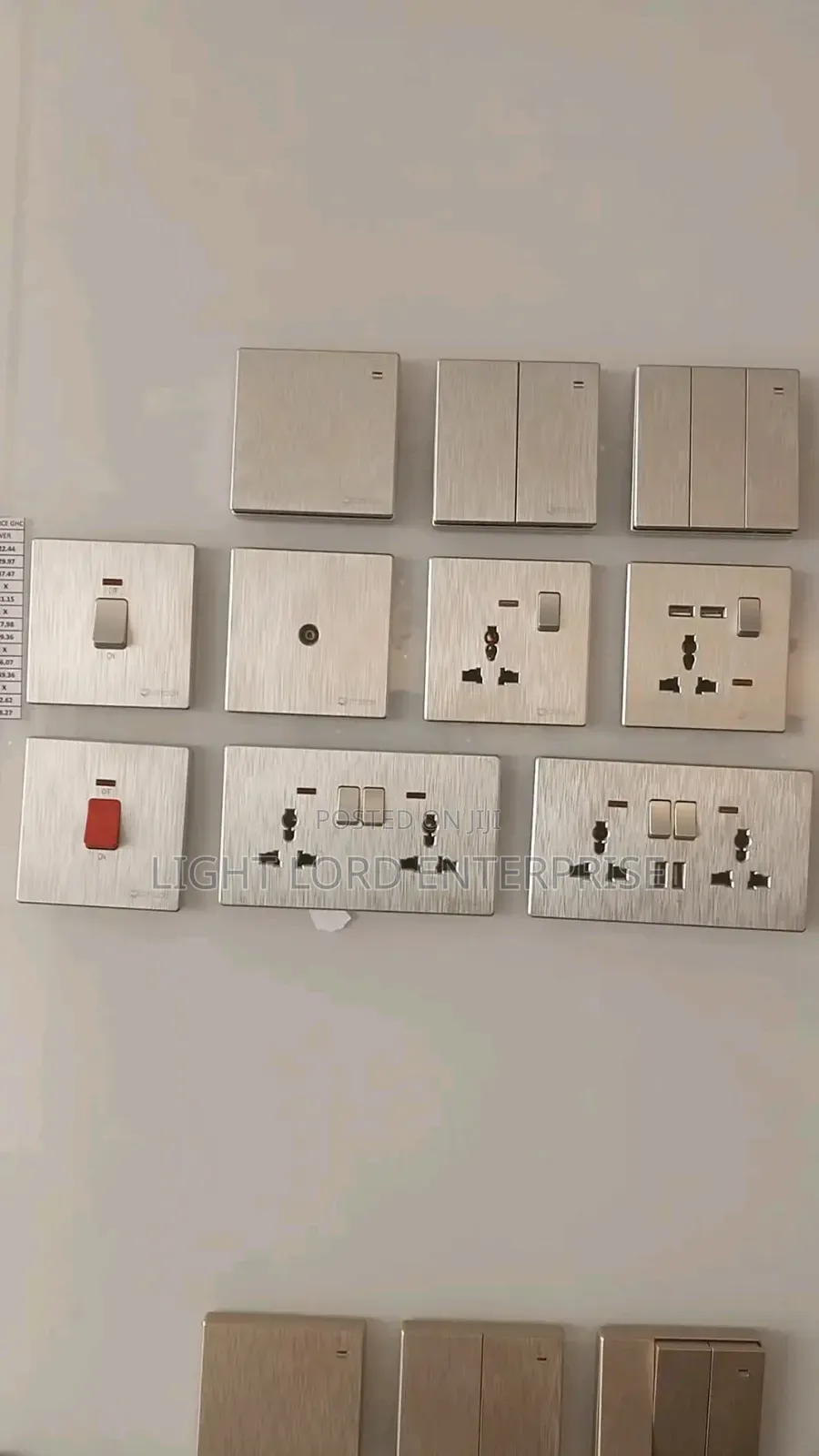 190-Best Grey Combo Socket and Switches