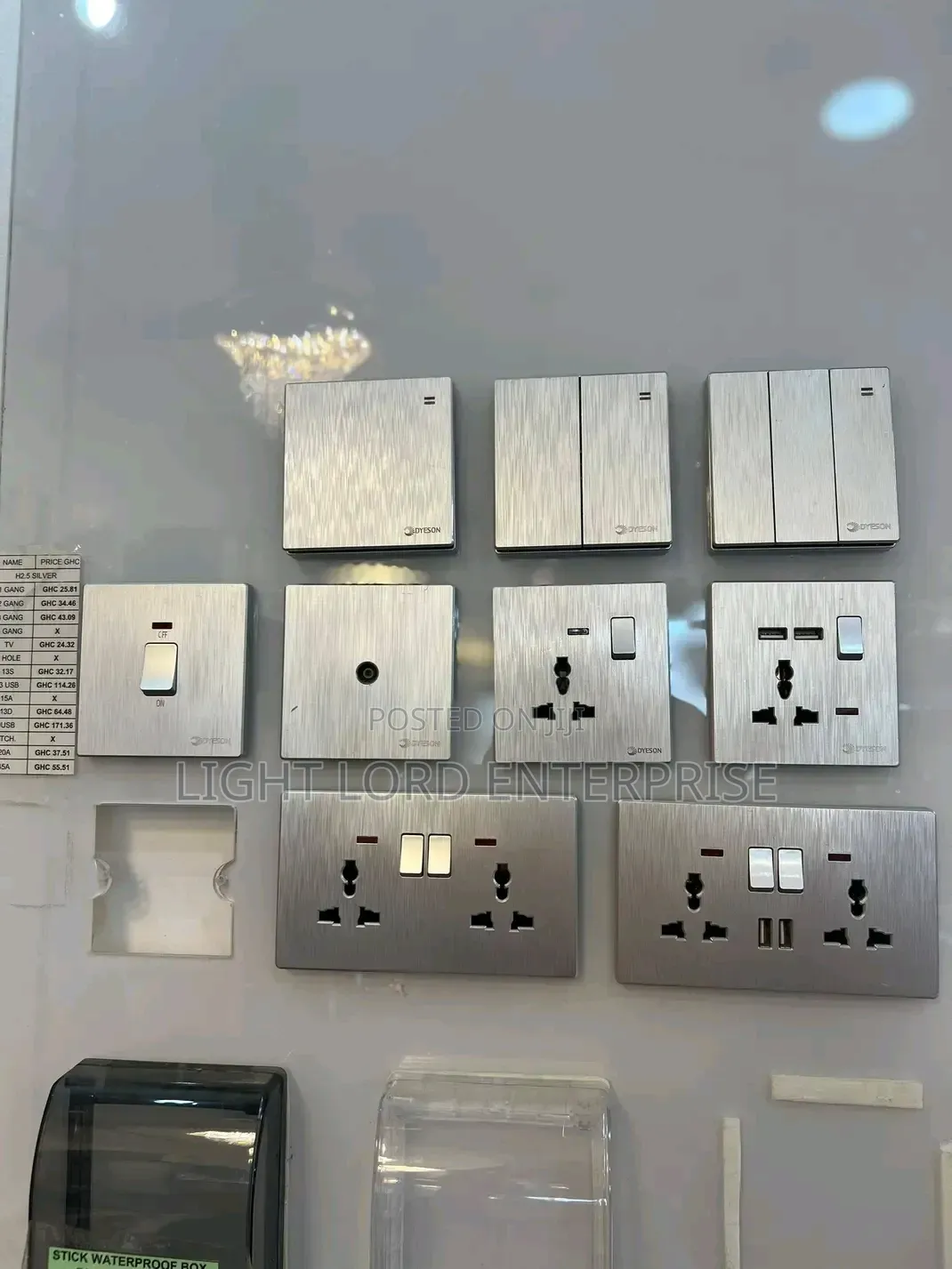 190-Best Grey Combo Socket and Switches