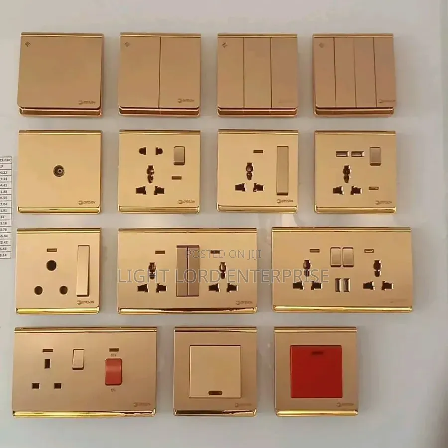 Quality Copper Double Socket and Switches With 30years Warranty