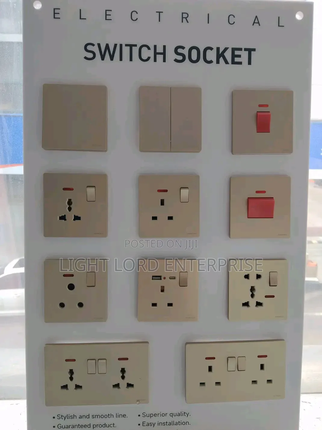 Guarantee Socket and Switches 30years Warranty