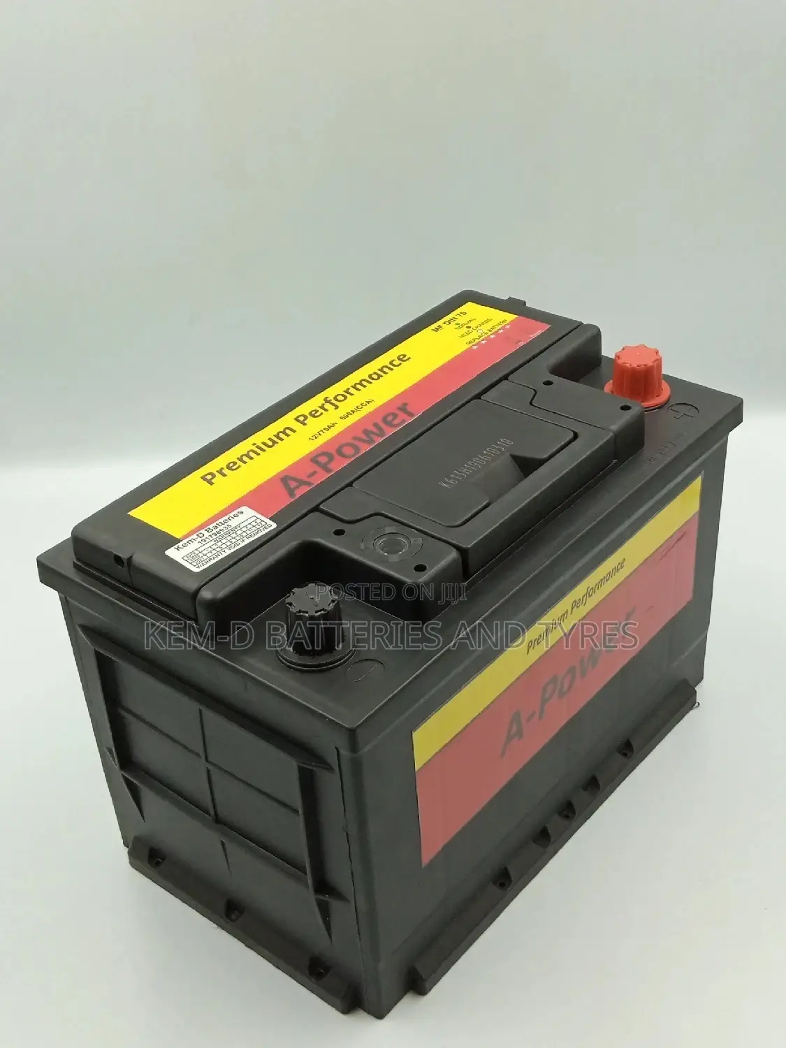 15 Plates A- Power Car Battery + Free Y