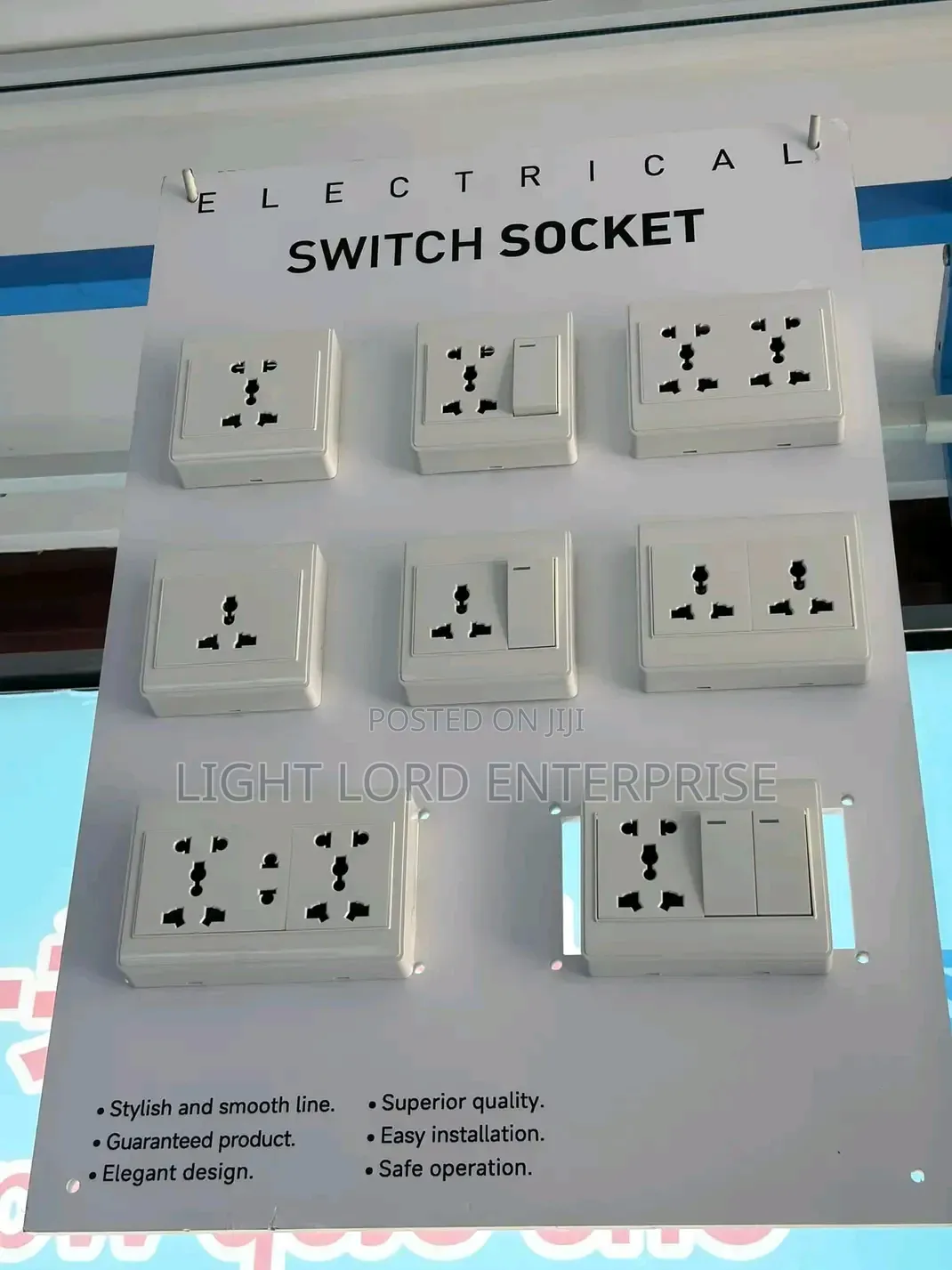 Smooth Line White Socket and Switches