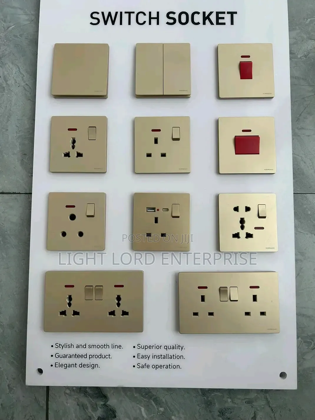 Safe Protection High Quality Socket and Switches