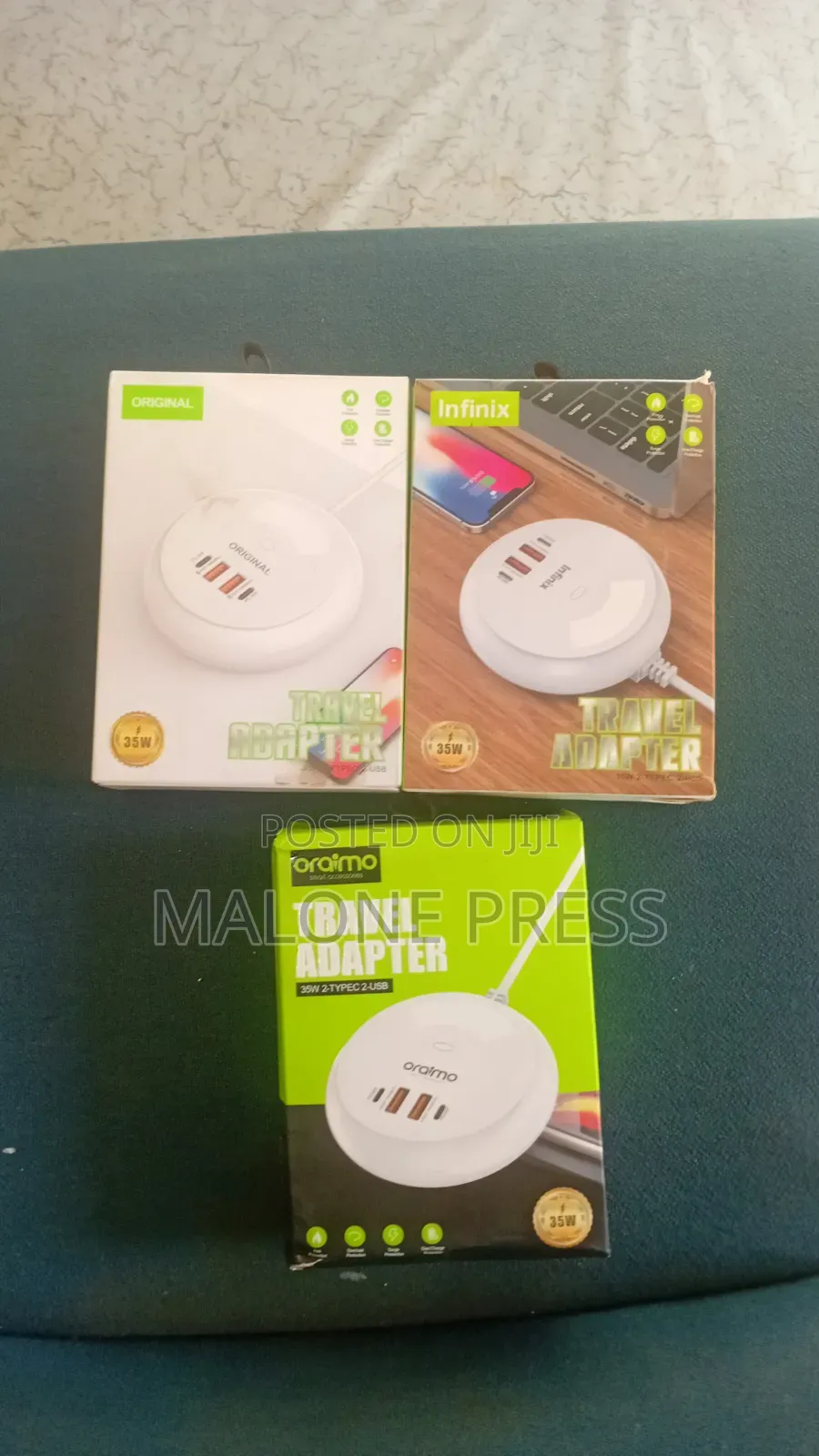 Travel Adapter Socket to USB 4 in 1