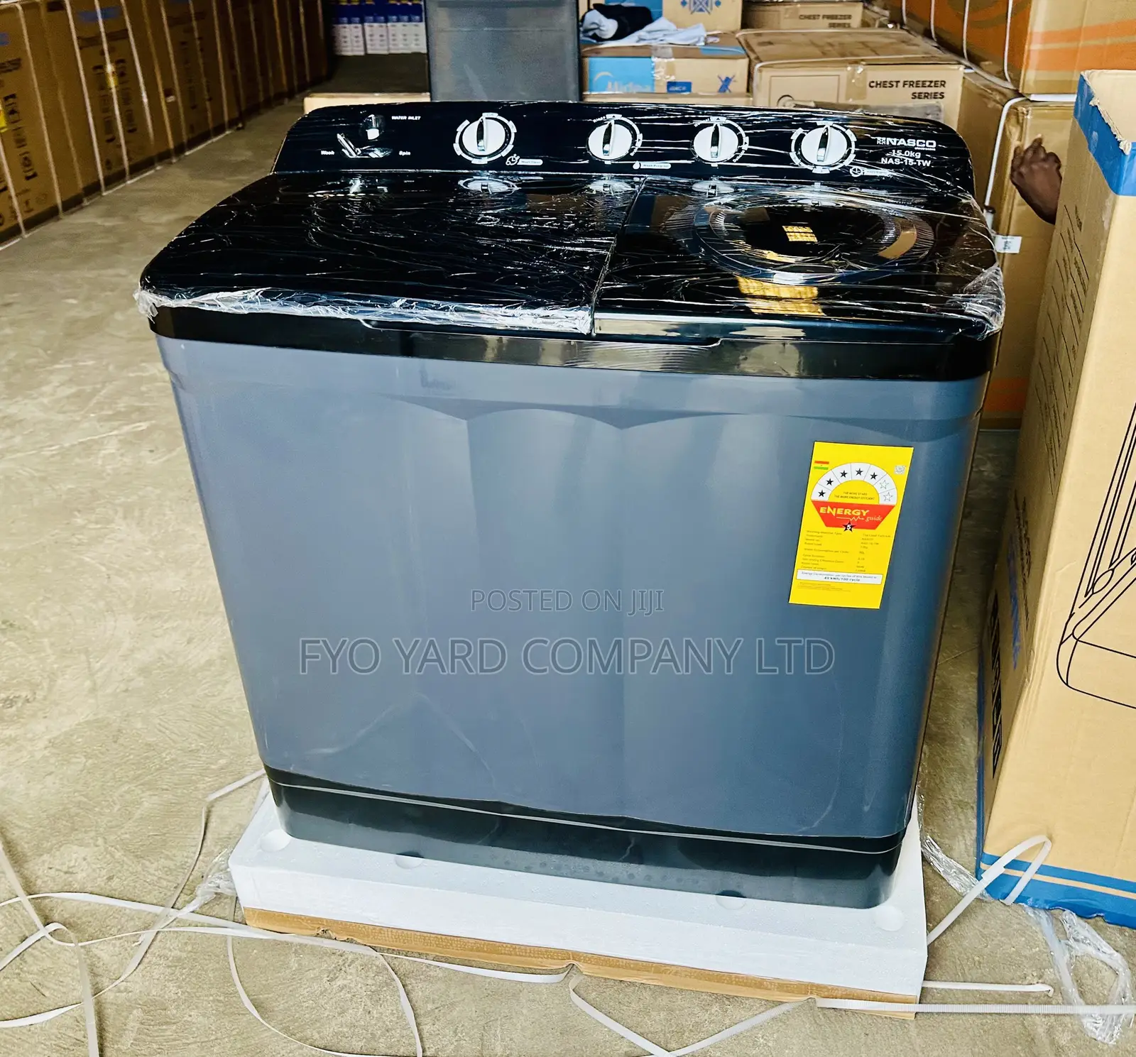 Wash and Spin New Nasco 10KG Twin Tub Semi Auto Washing Machine