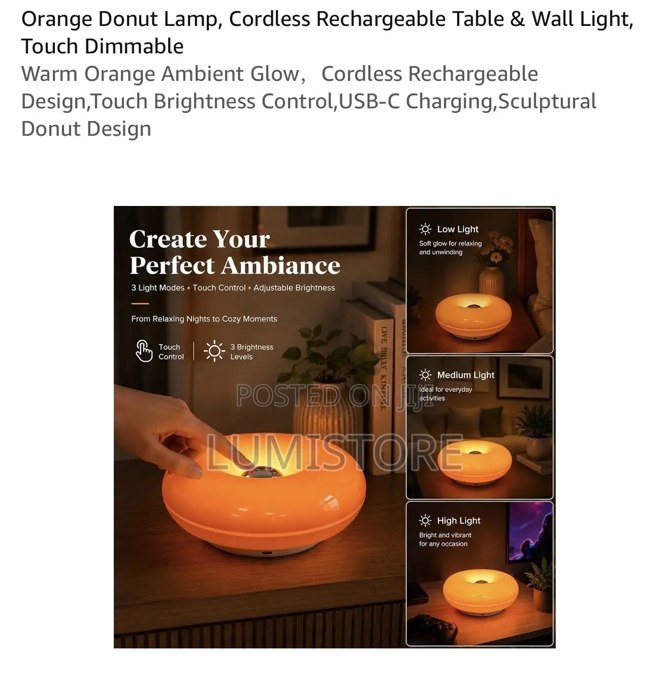 Donut Led Lamp