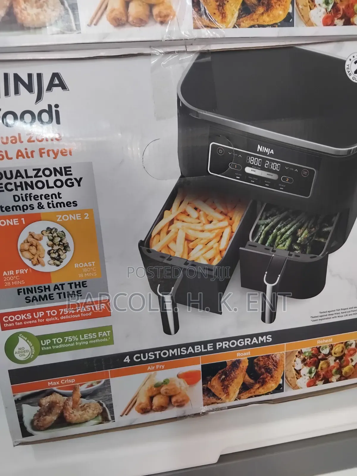 Ninja Foodi 4-in-1 Dual Zone 7.6L Air Fryer