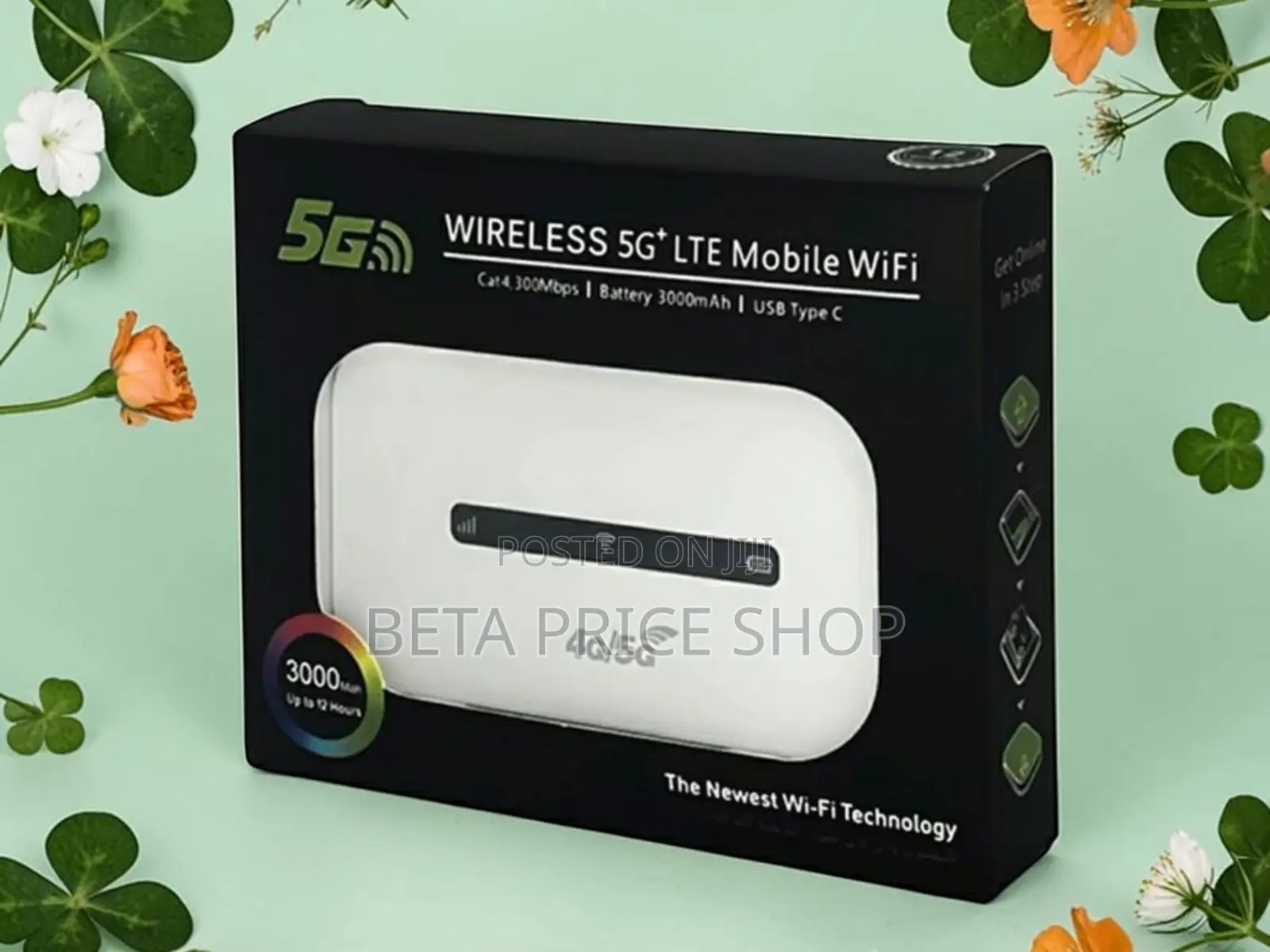Portable 5G LTE MiFi Router – Up to 300Mbps Wireless Internet
