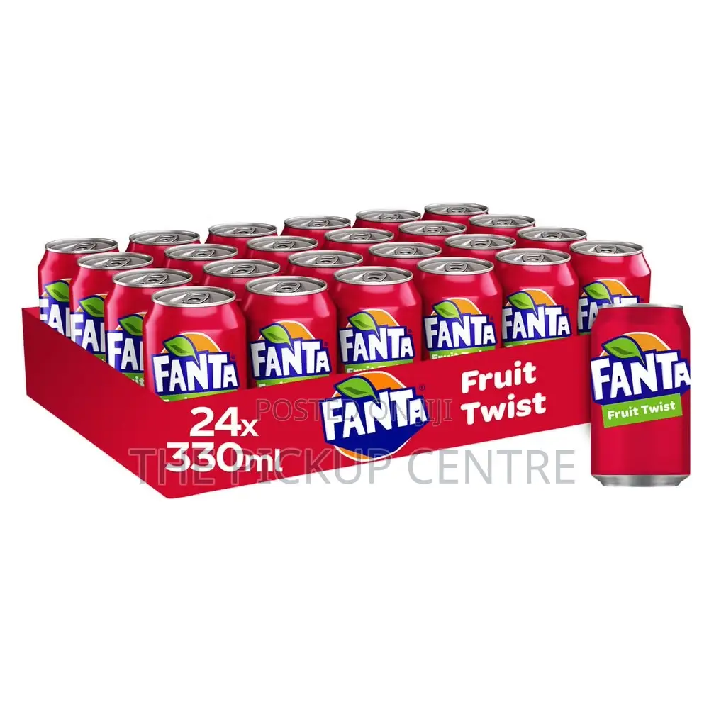 Fanta Soda Mixed Case 330ml Cans - Orange, Lemon, Fruit Twist/17Ghs