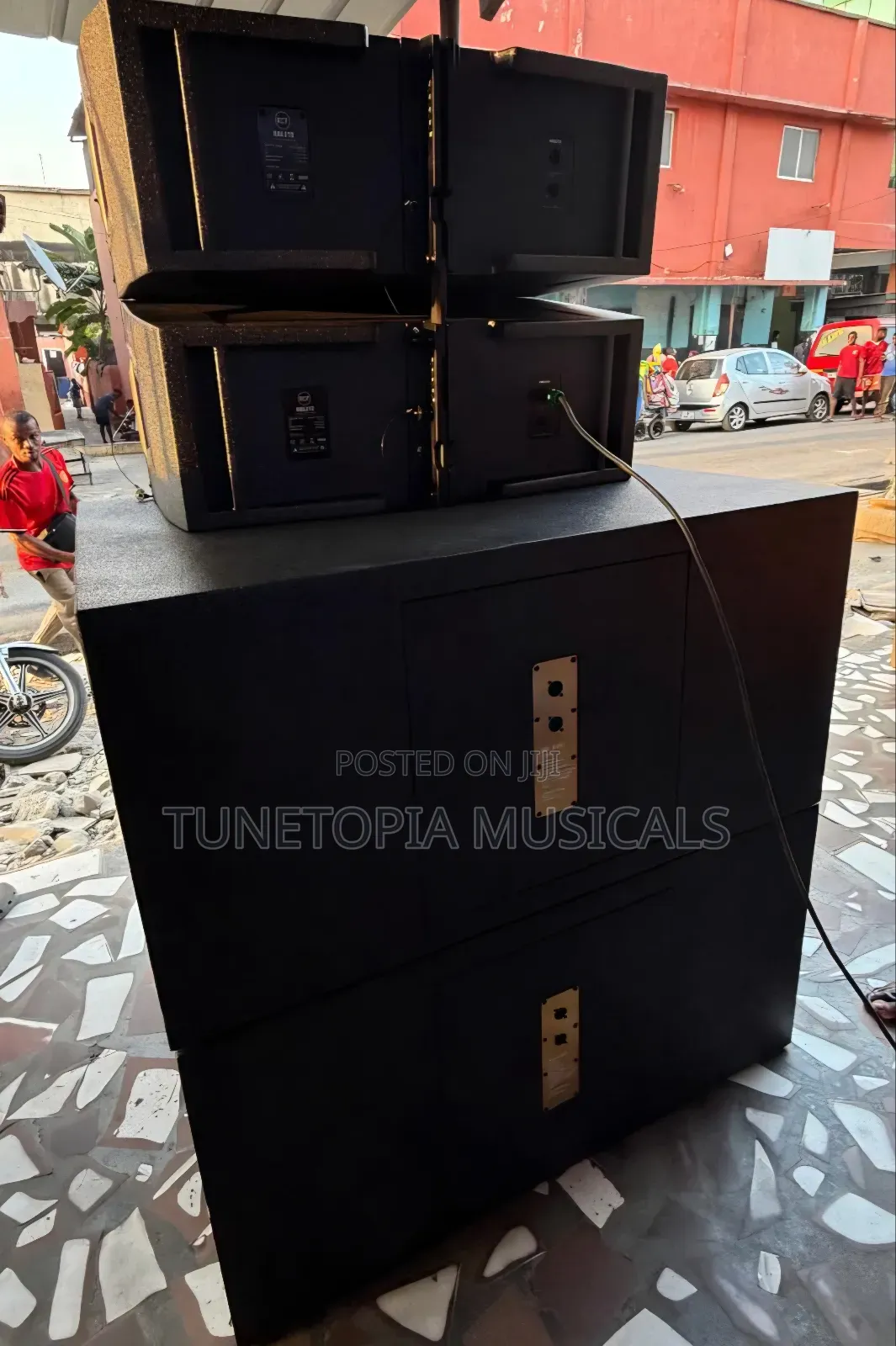 RCF Double Bass Speakers With 12inches RCF Line Array Speakers