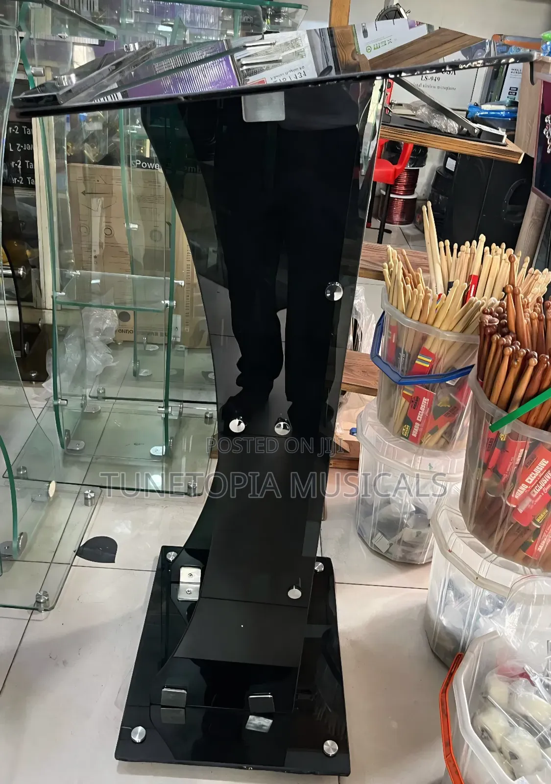 Black Glass Pulpit