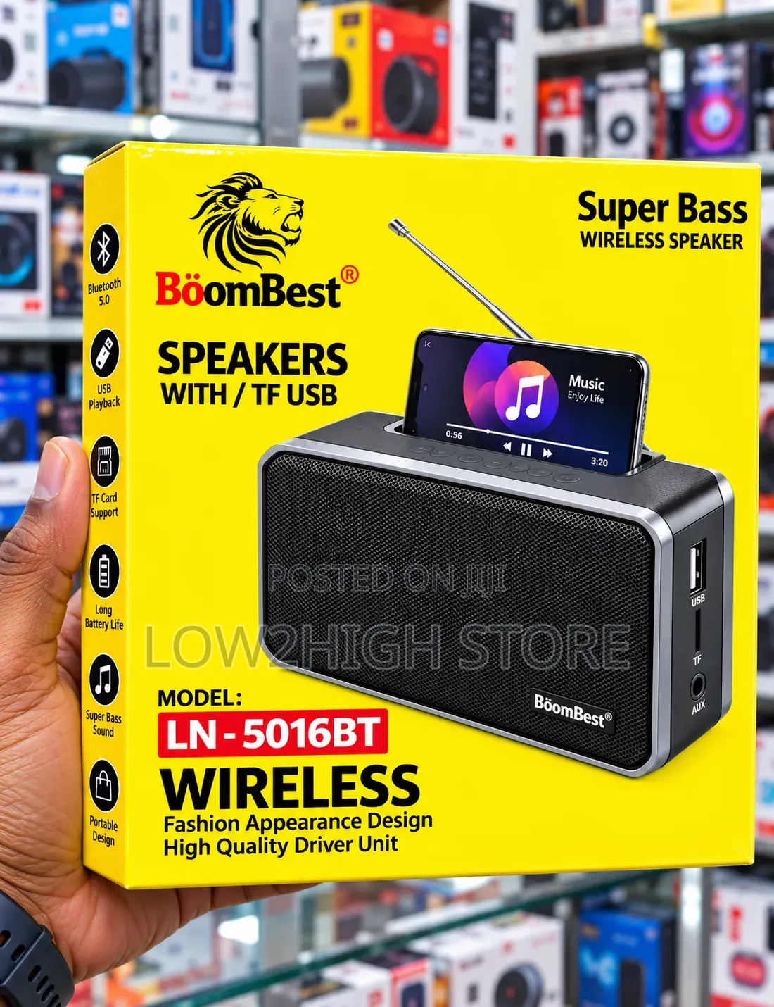 BoomBest LN-5016BT 40W Bluetooth Speaker - Low2High
