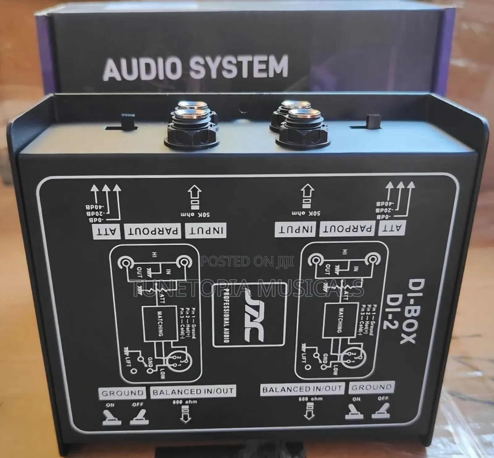 JAC DI-2 Two-Channel Passive Direct Injection (DI) Box