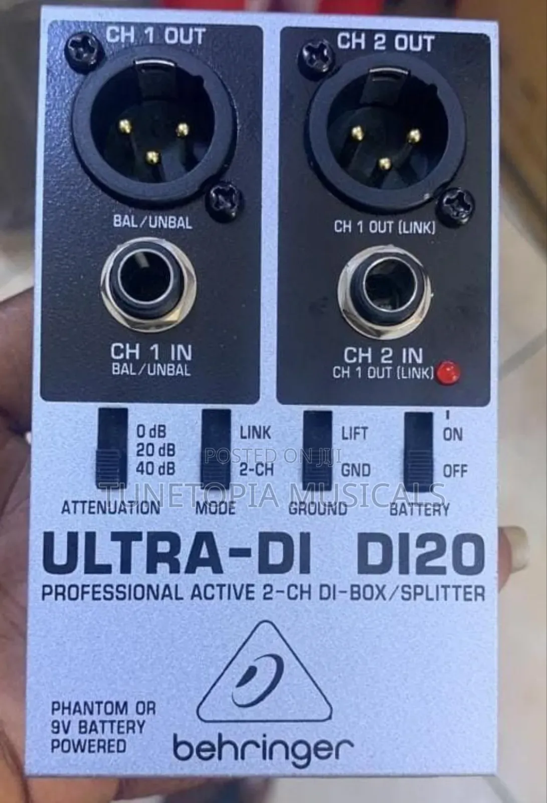 Behringer Ultra-Di DI20 Professional Active 2-Channel DI-Box/Splitter