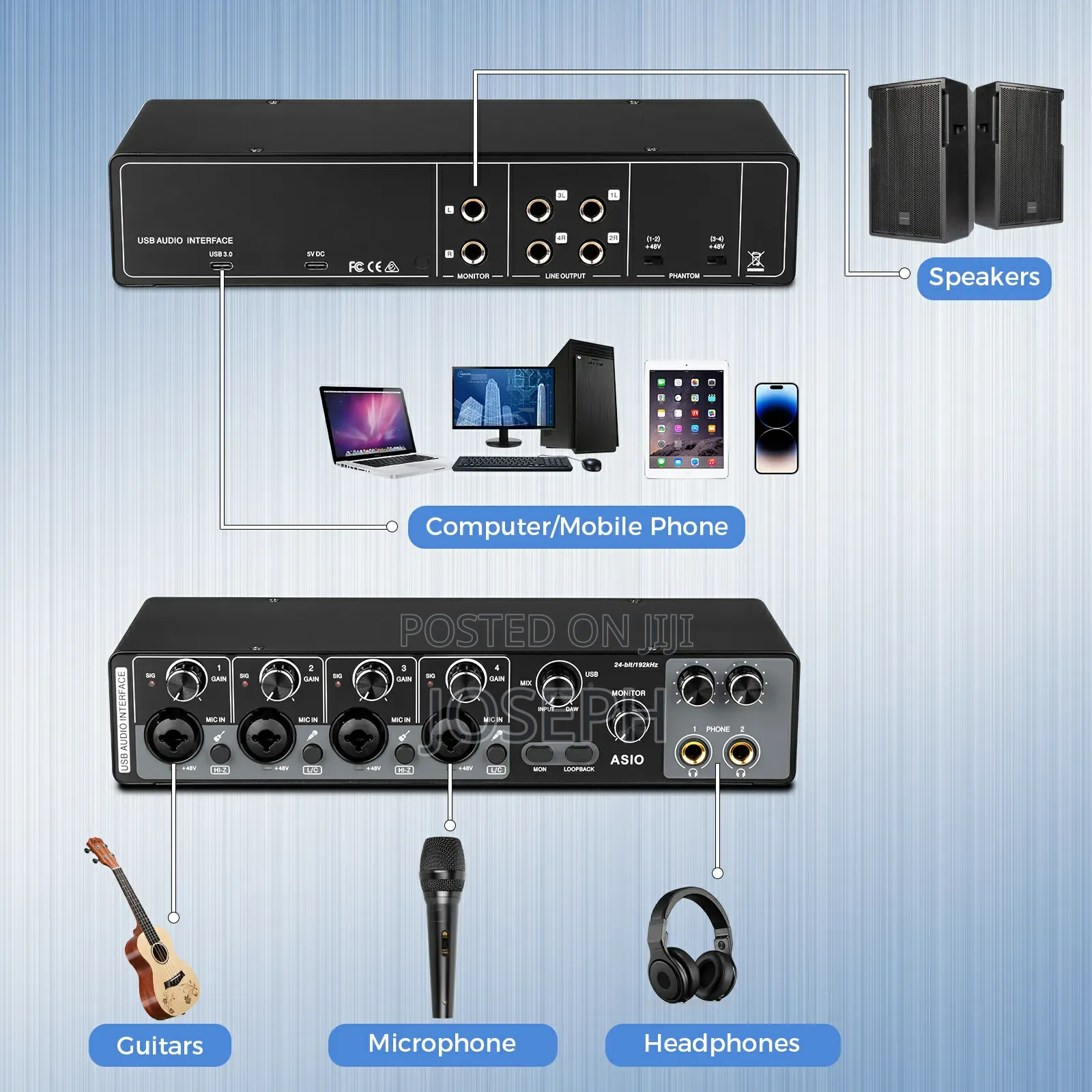 4 Channels Audio Interface
