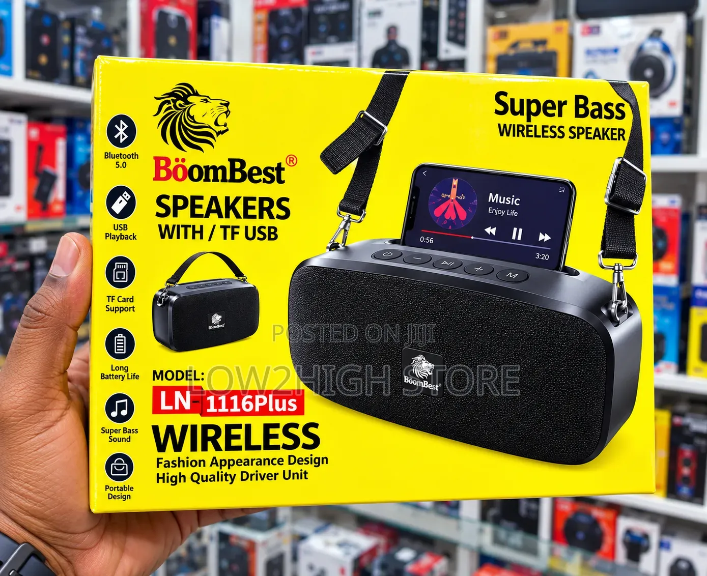 BoomBest LN-1116Plus 40W Wireless Bluetooth Speaker - Low2High