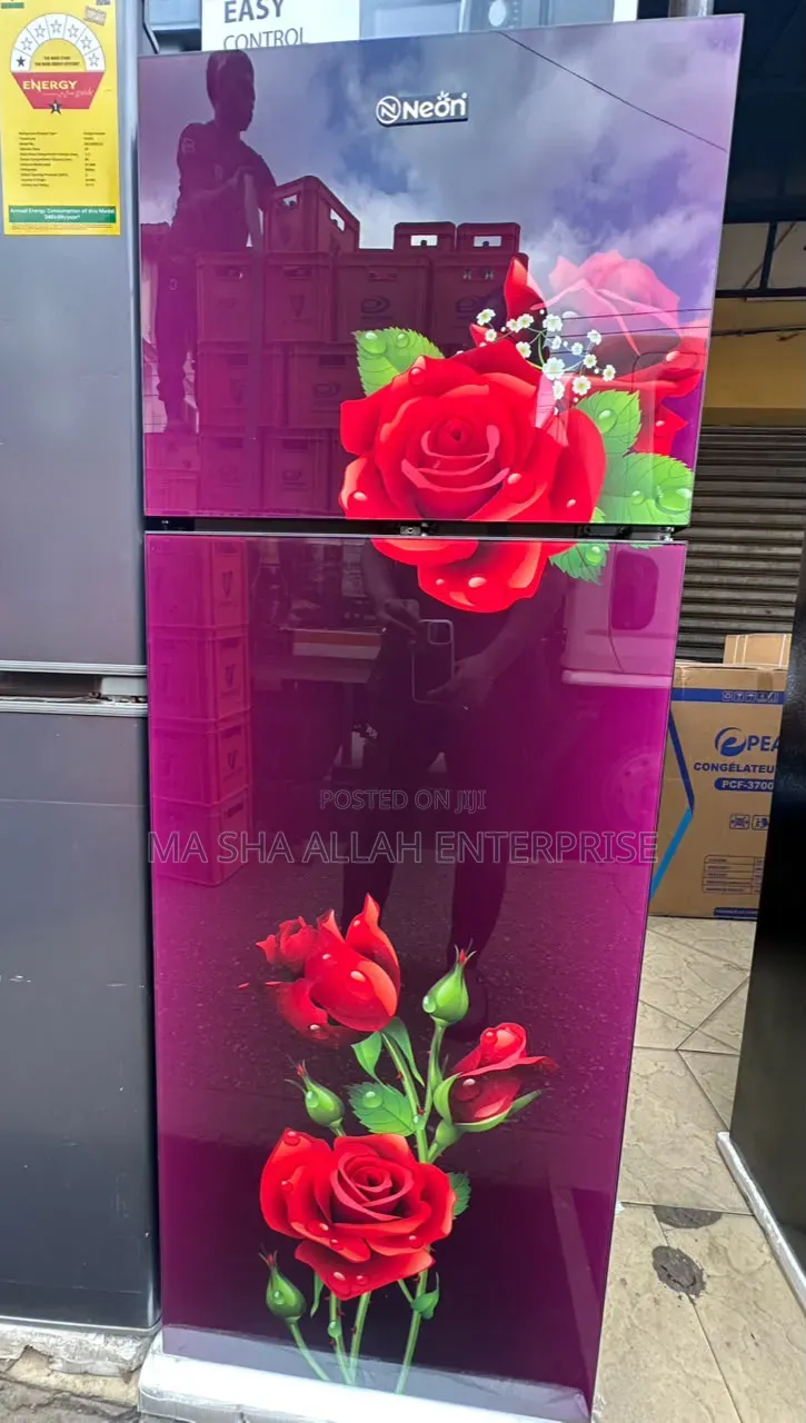 POWERFUL, DURABLE & ENERGY EFFICIENT 228 Liters Designed Neon Fridge