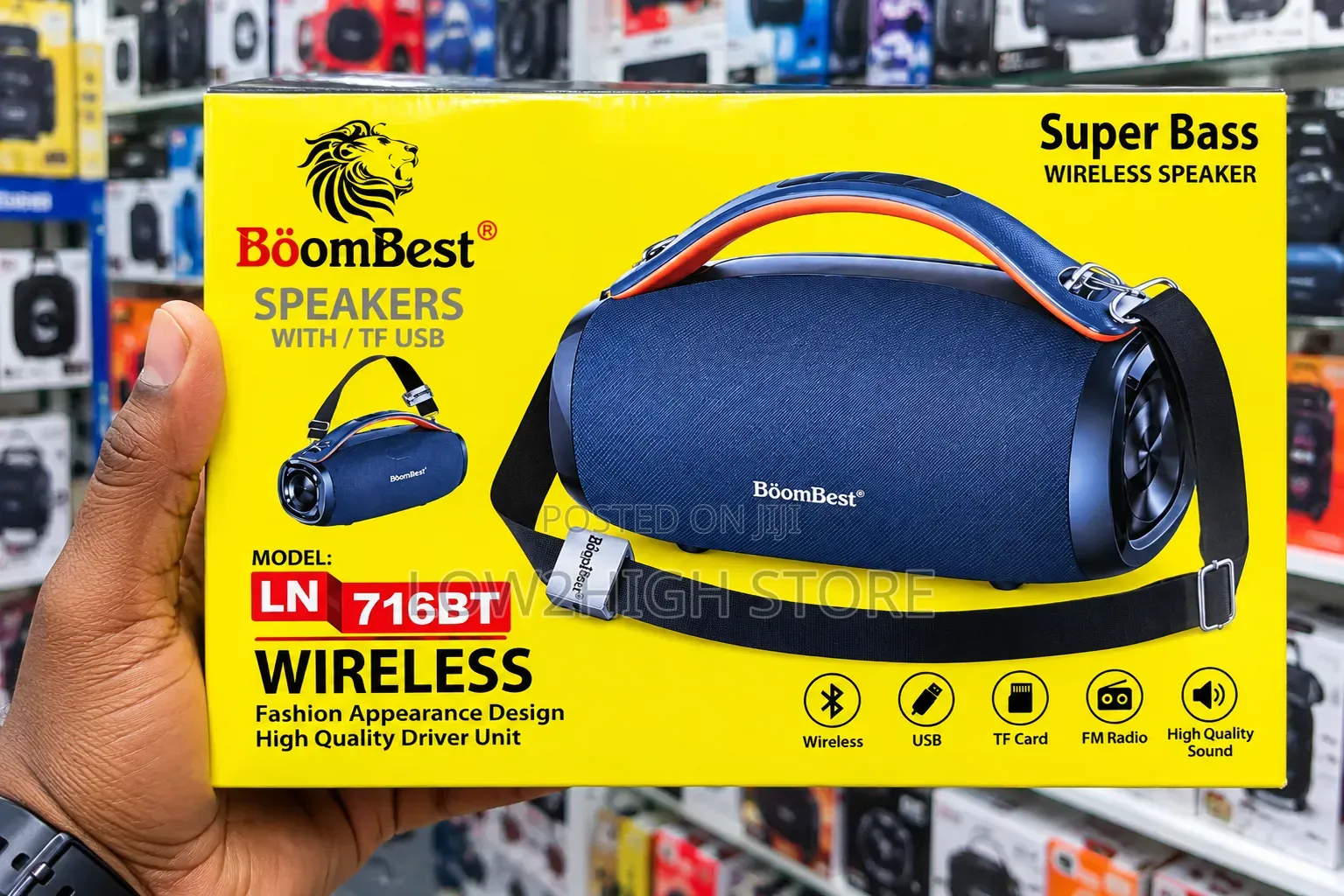 BoomBest LN-716BT 50W Wireless Bluetooth Speaker - Low2High