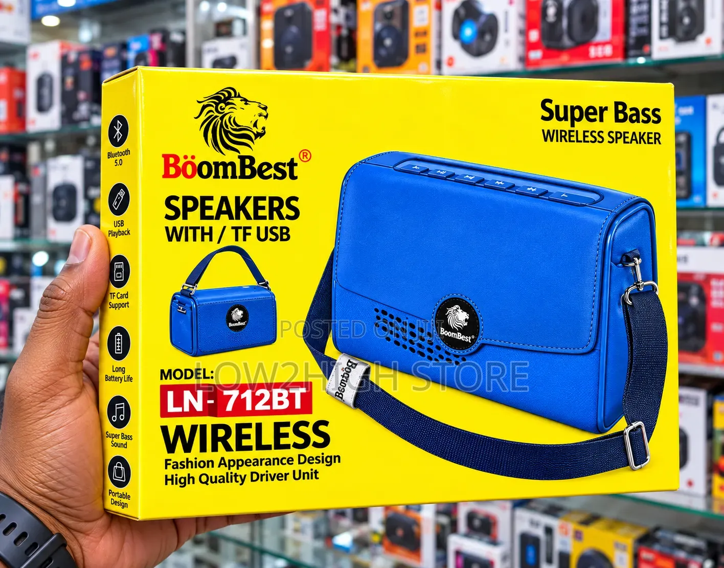 BoomBest LN-712BT Super Bass Wireless Bluetooth Speaker - Low2High