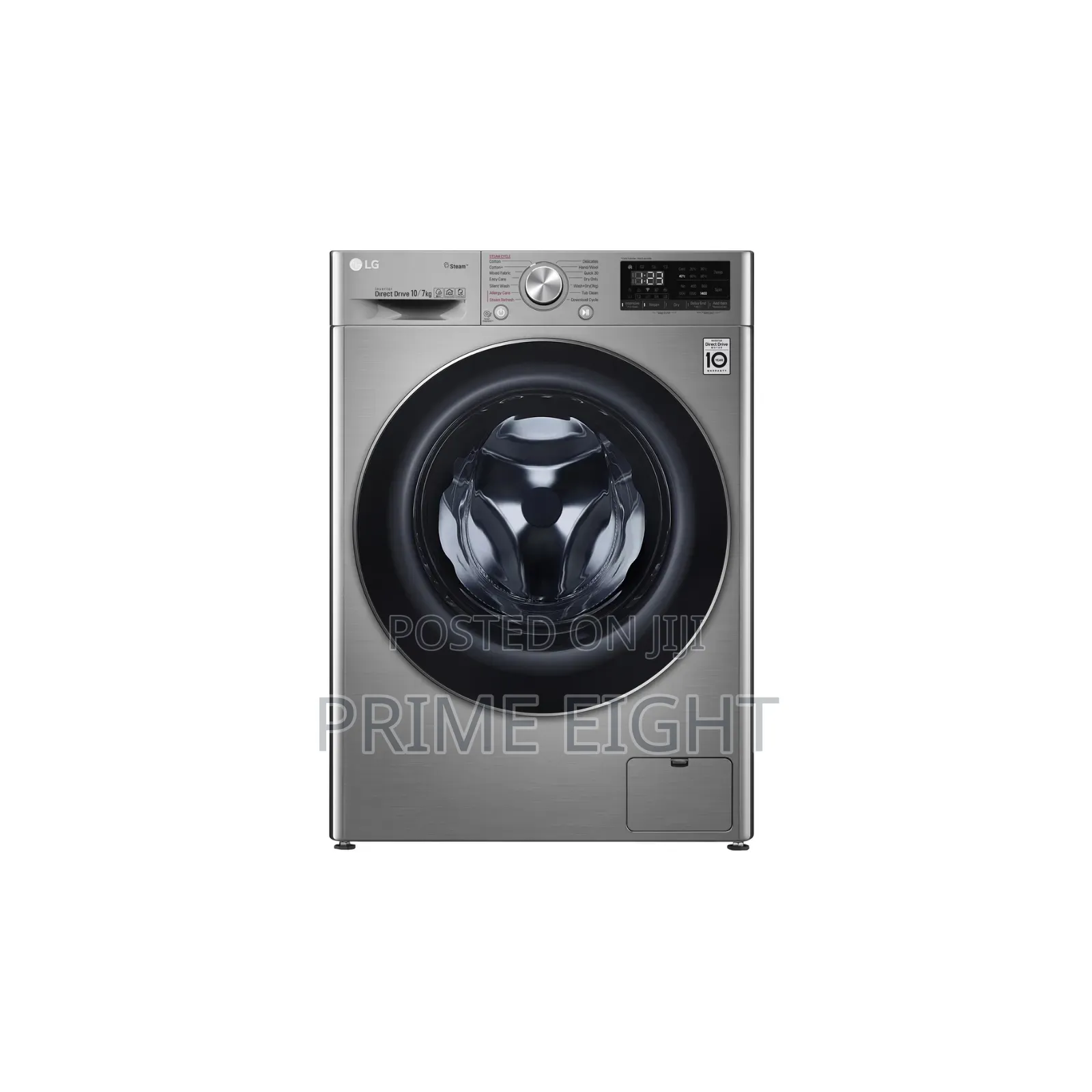 LG 10.5kg/7Kg Front Load (F4V5RGP2T) Fully Automatic Washer-Dryer