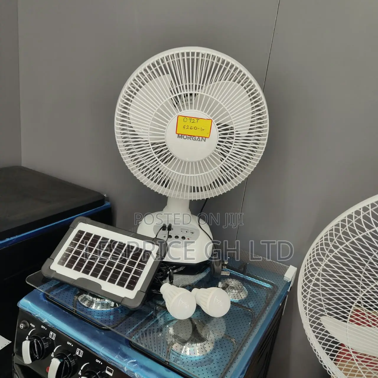 Price Slash on Our Genuine Morgan Rechargeable Fan With Solar Panels