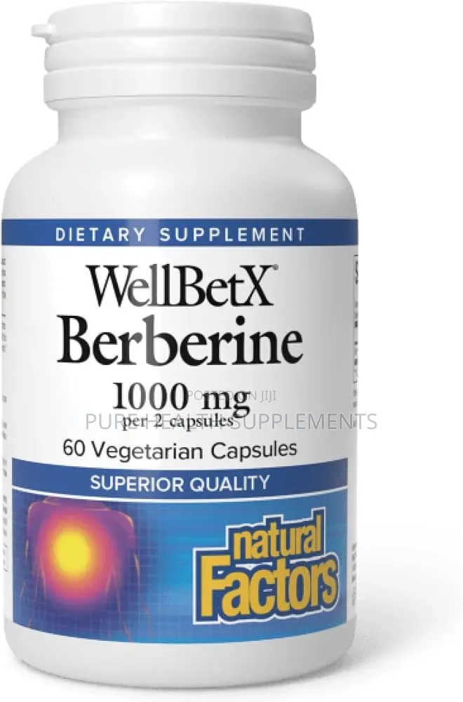 WellBetX Berberine, 500 Mg, Blood Sugar Balance, 60 Veggie Capsules