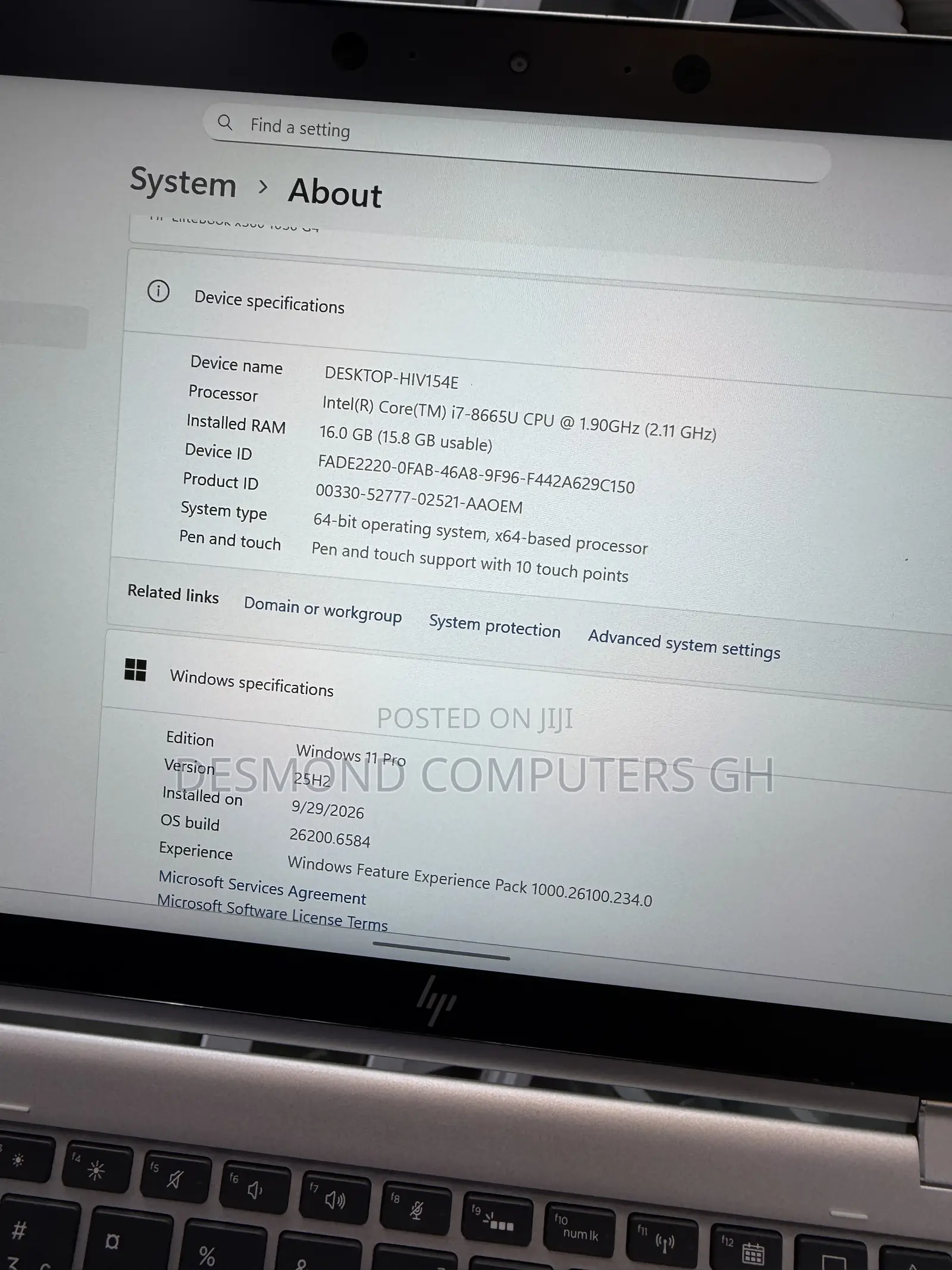 Laptop HP EliteBook x360 1030 G4 16GB Intel Core i7 SSD 512GB