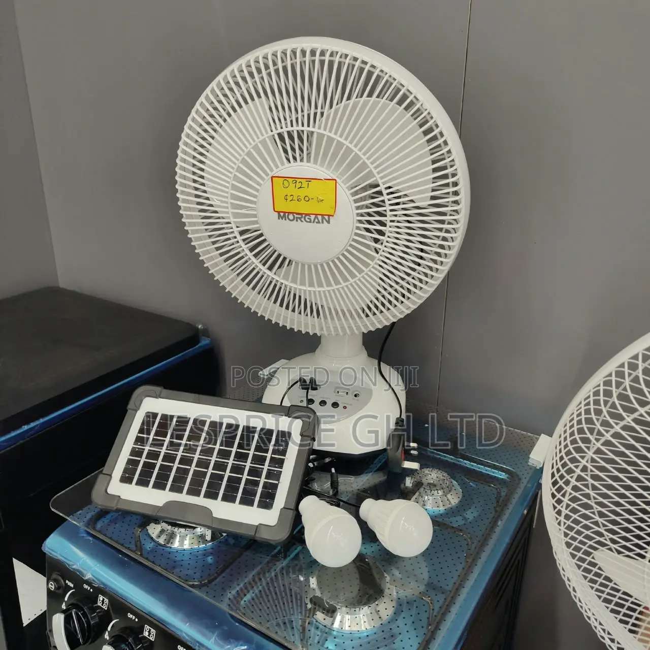 Every Day Is Promo Day on Our Premium Morgan Rechargeable Solar Fan