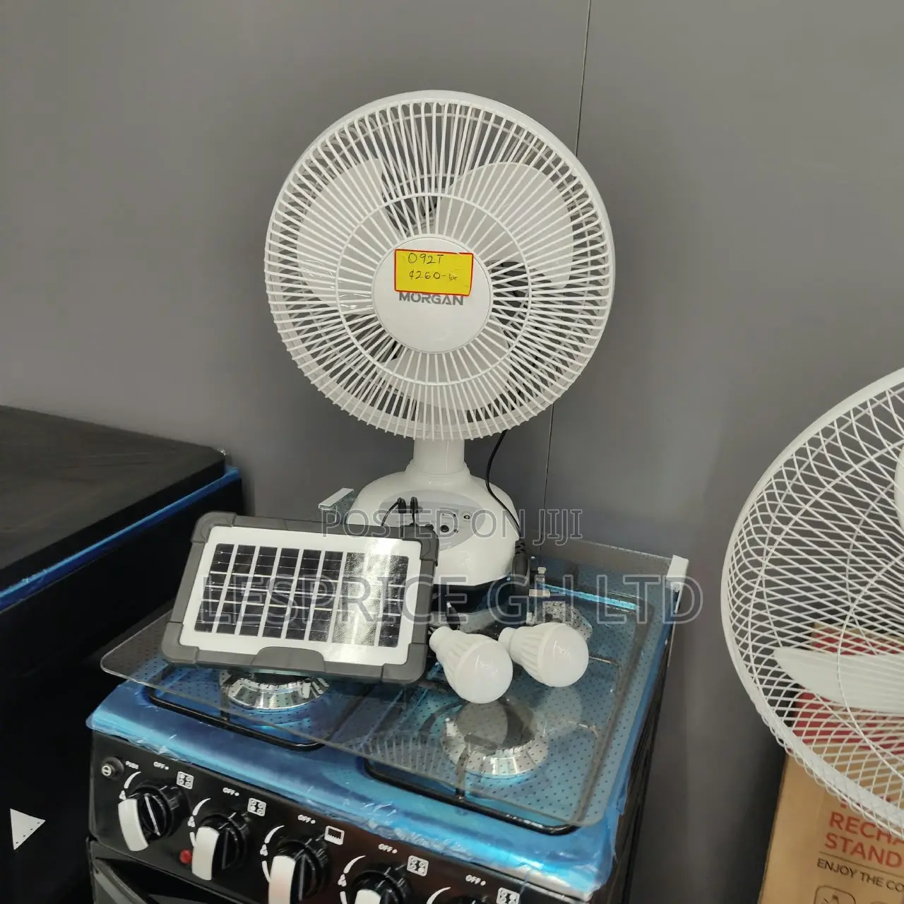 Enjoy Great Quality Rechargeable Morgan Solar Fan at an Amazing Price