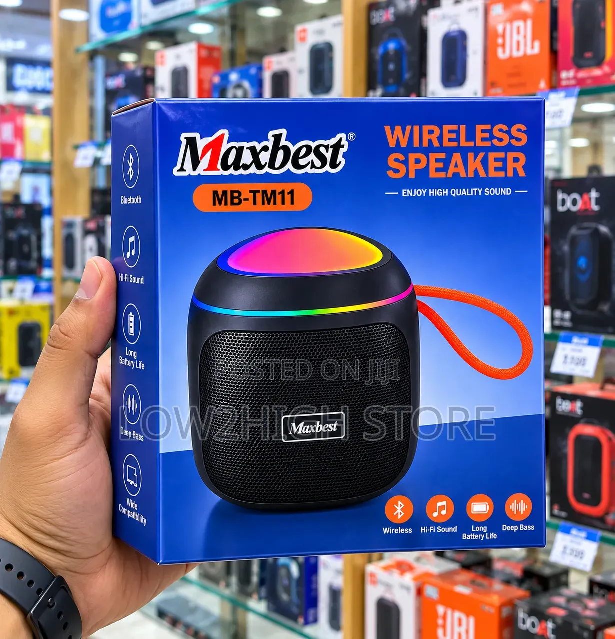 Maxbest MB-TM11 Hi-Fi Deep Bass Bluetooth Speaker - Low2High