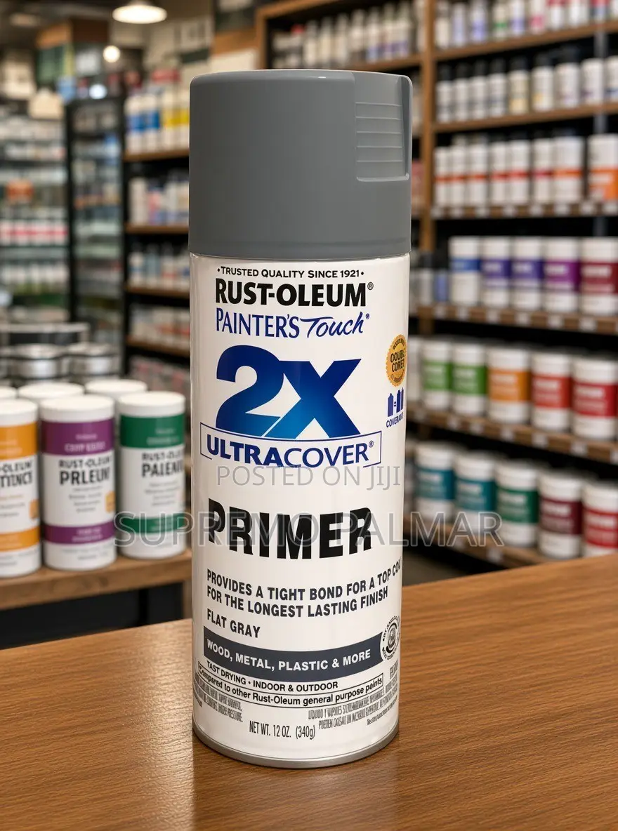 Rust-Oleum 2X Spray Primer 12oz – Flat Gray Oil-Based Primer