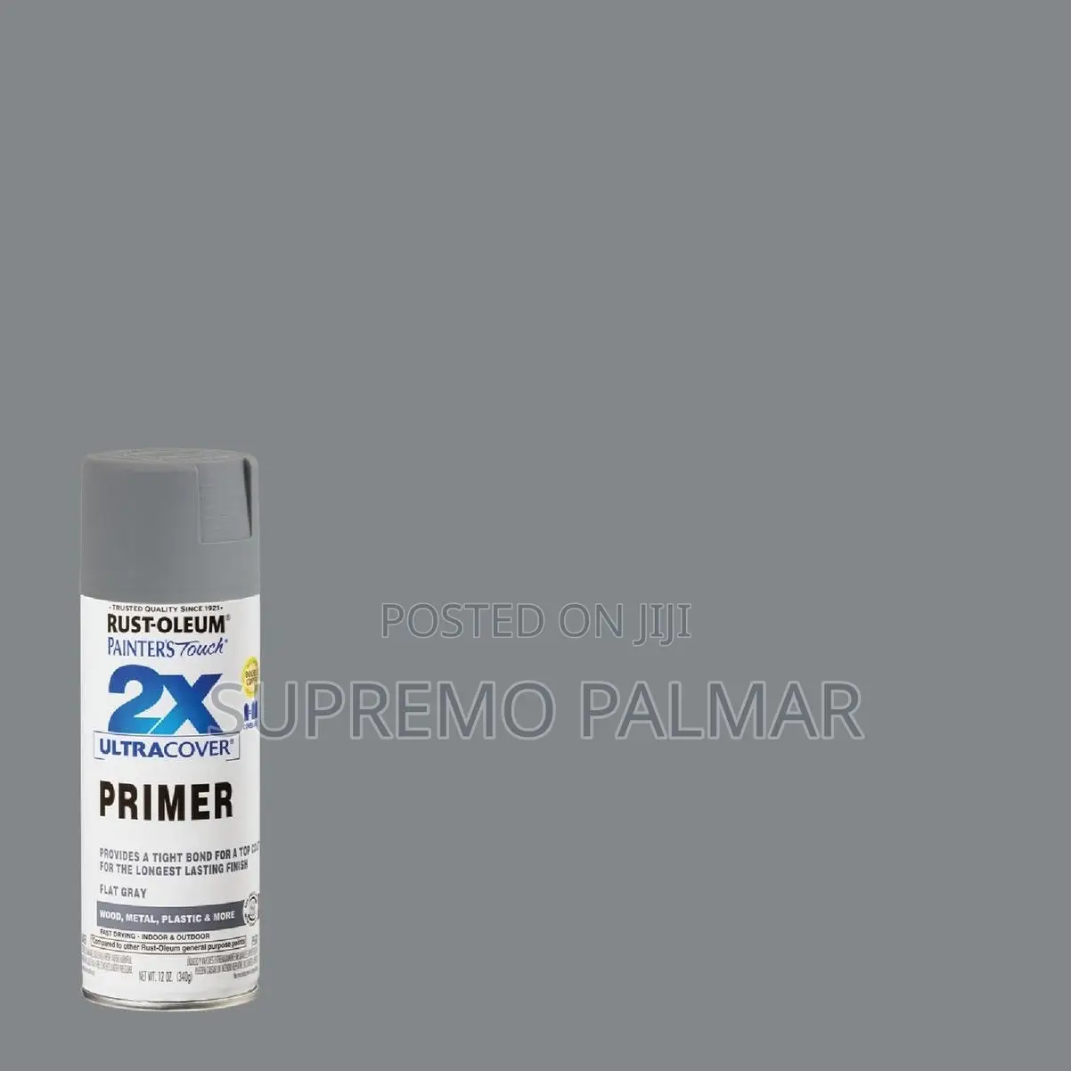 Rust-Oleum 2X Spray Primer 12oz – Flat Gray Oil-Based Primer