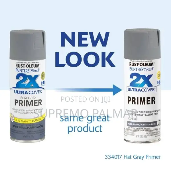 Rust-Oleum 2X Spray Primer 12oz – Flat Gray Oil-Based Primer