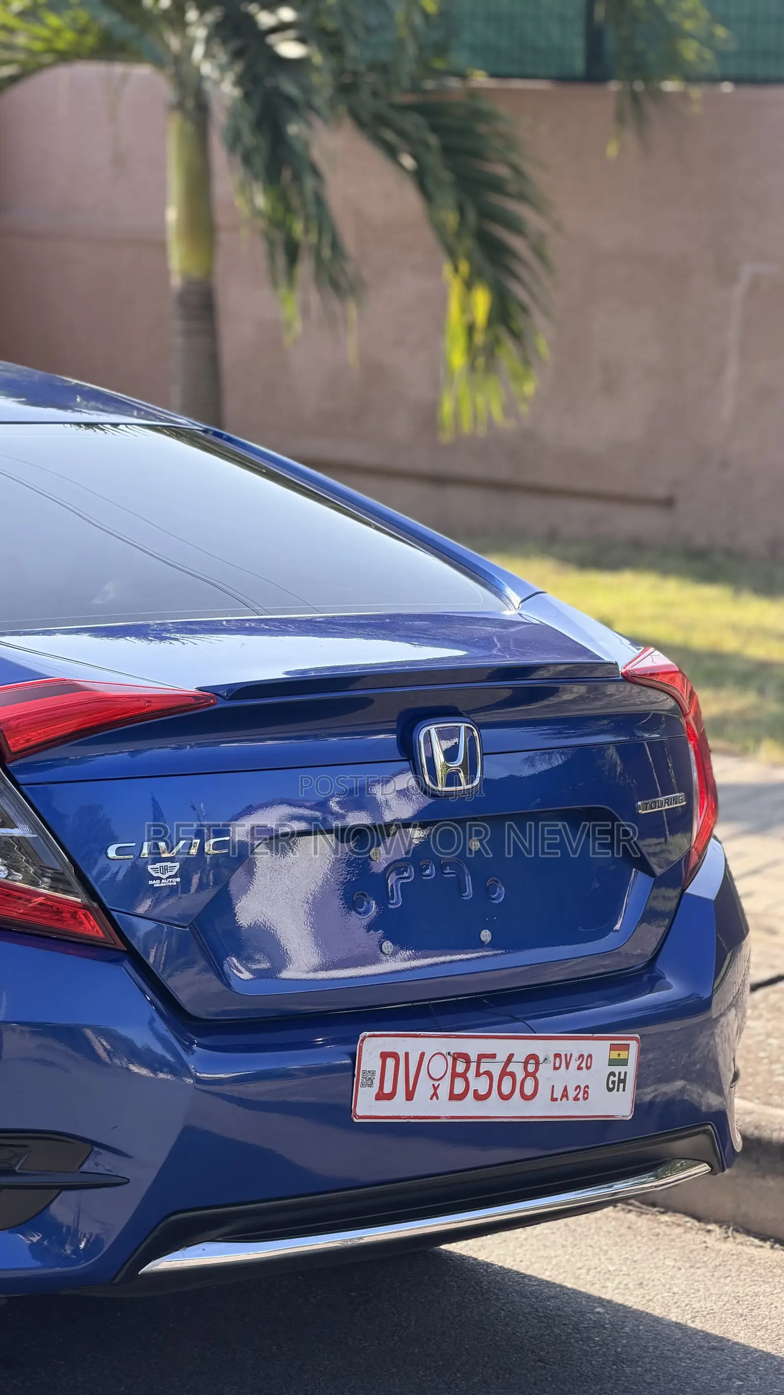 Honda Civic Touring Sedan 2019 Blue
