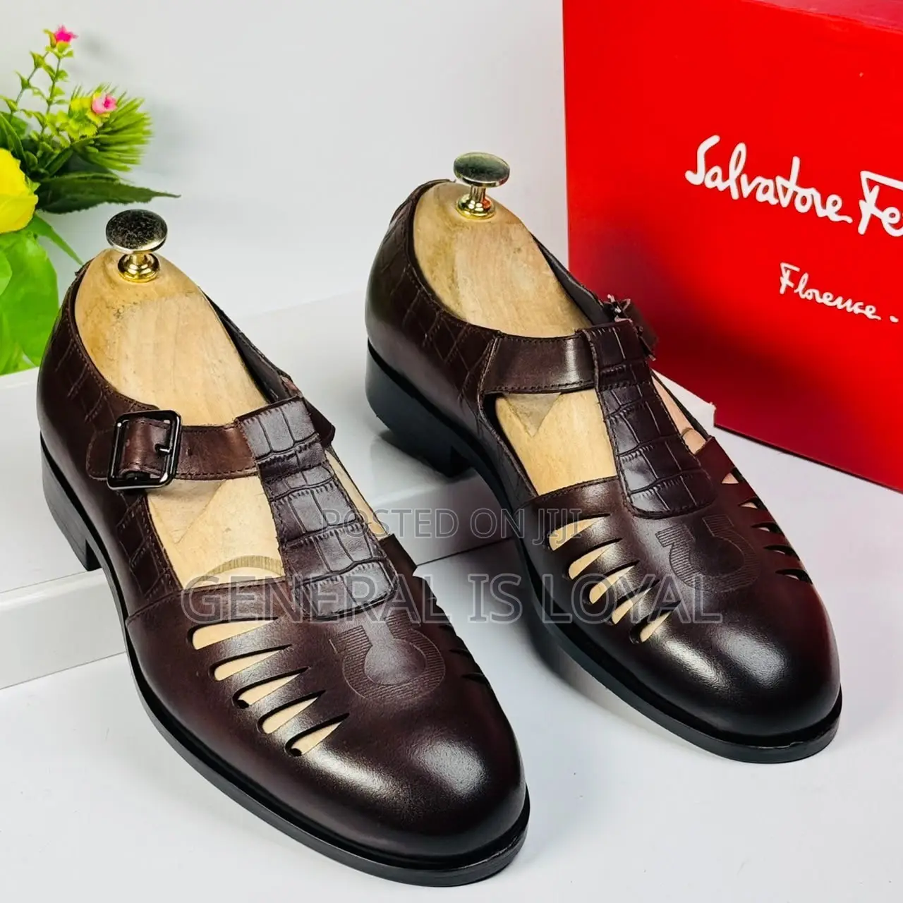 Brown Sandal Leather Shoe From Salvatore Ferragamo