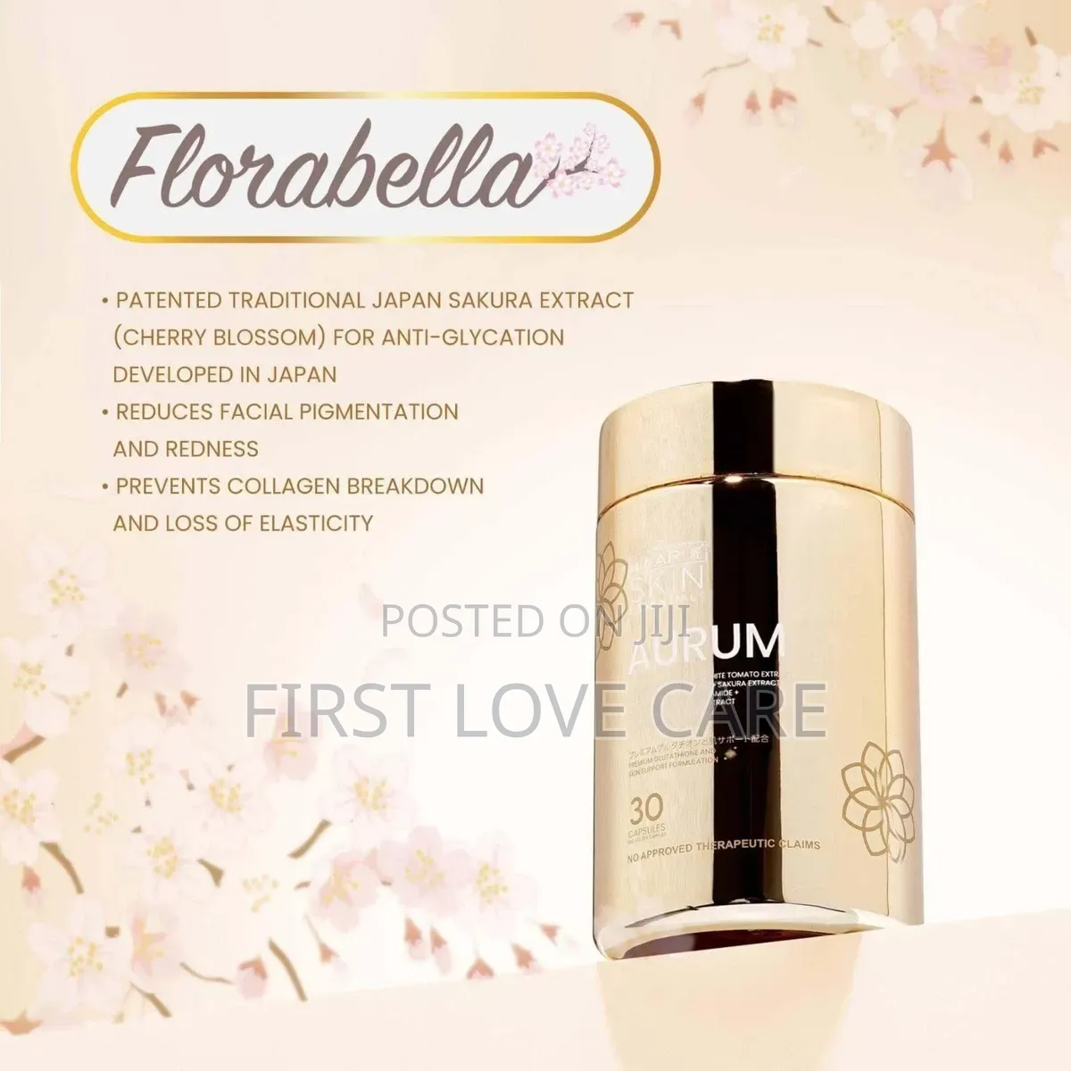 Ikari Aurum S-Acetyl Glutathione Sakura White Tomato Ceramide 30cap